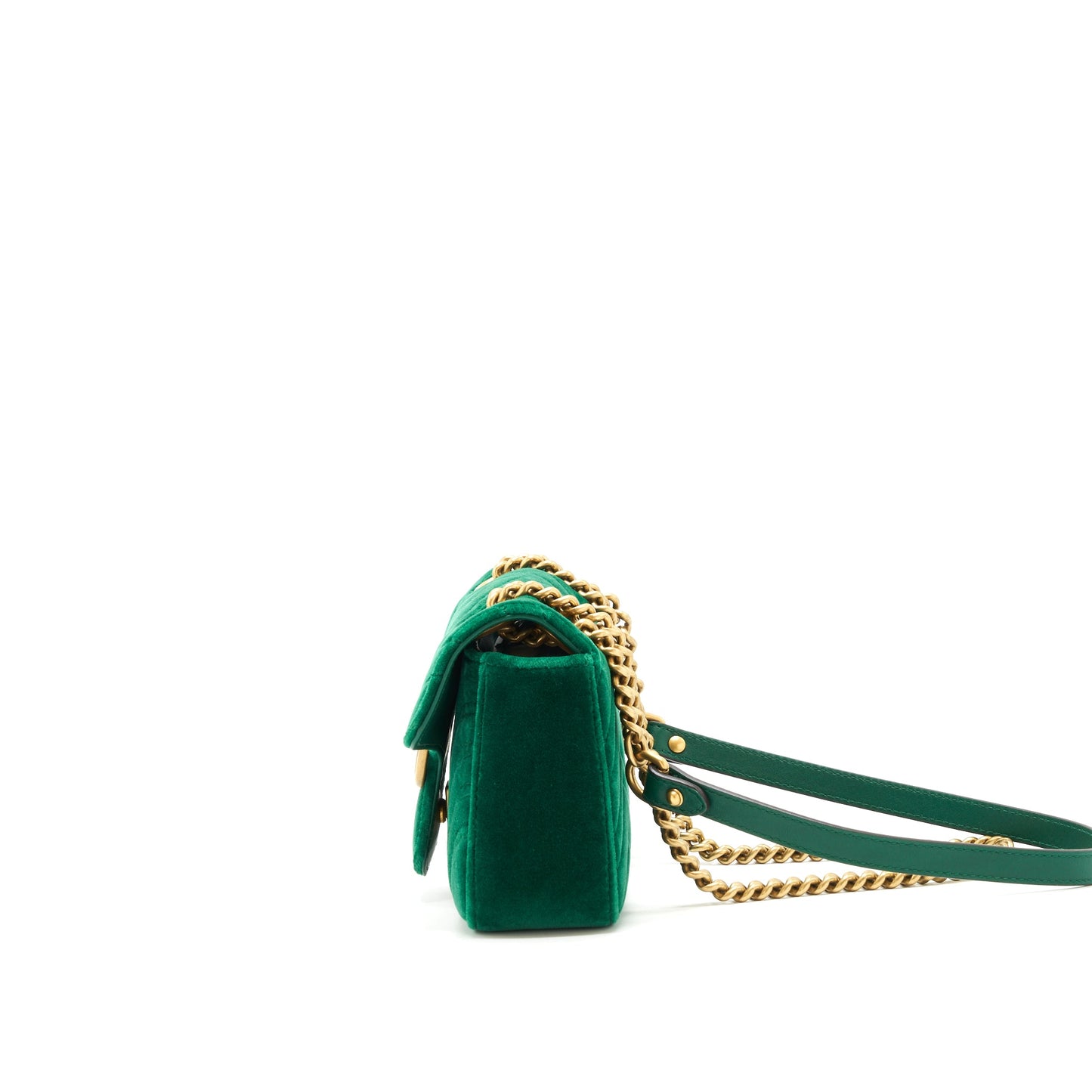 Gucci mini marmont Bag Velvet Green