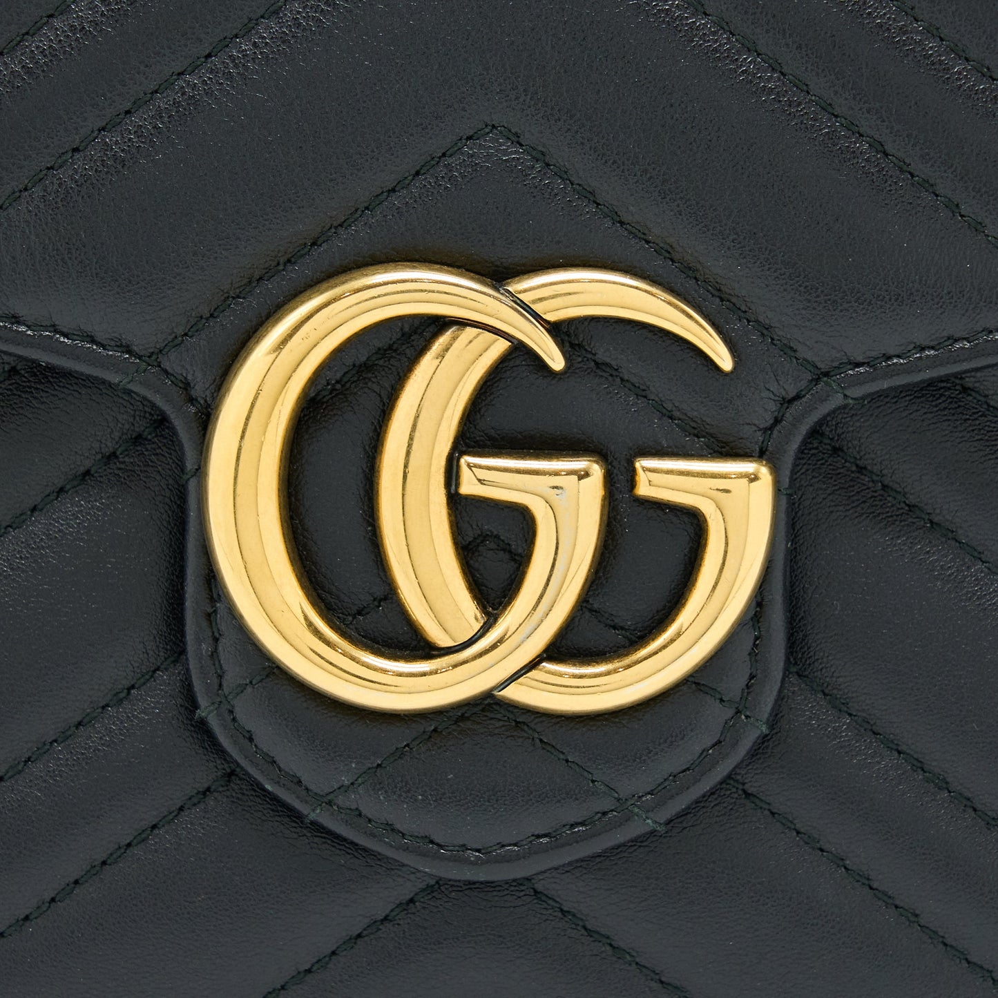 Gucci Marmont Wallet On Chain Black
