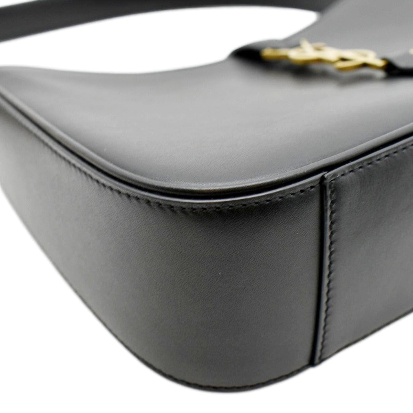 YVES SAINT LAURENT Le 5 A 7 Leather Satchel Bag Black