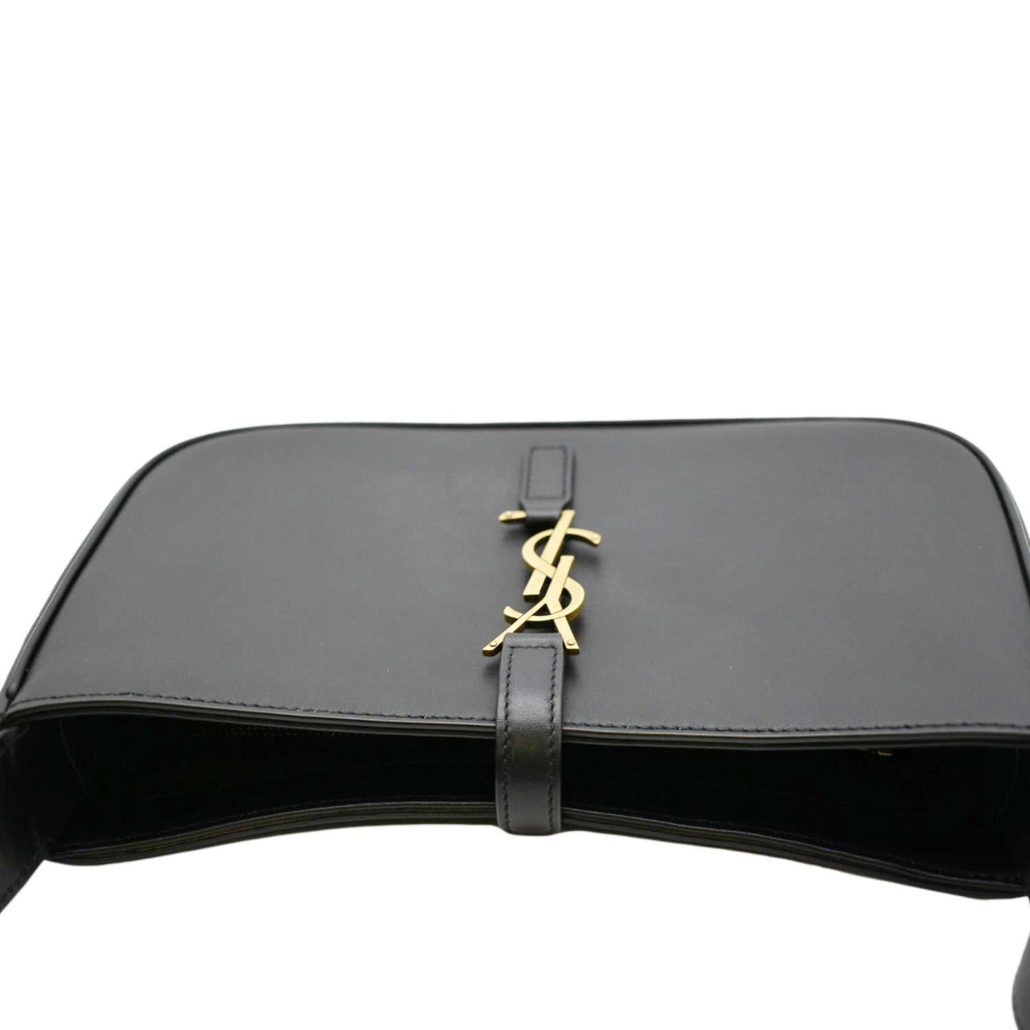 YVES SAINT LAURENT Le 5 A 7 Leather Satchel Bag Black