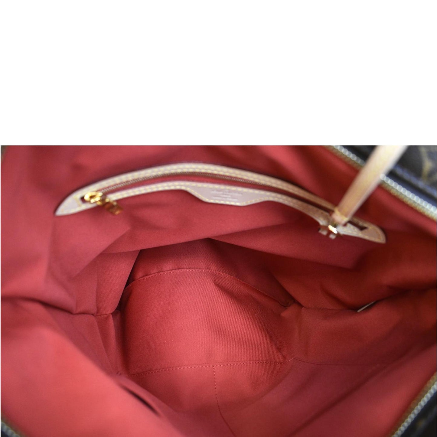 LOUIS VUITTON Carry it Monogram Canvas Shoulder Bag Brown