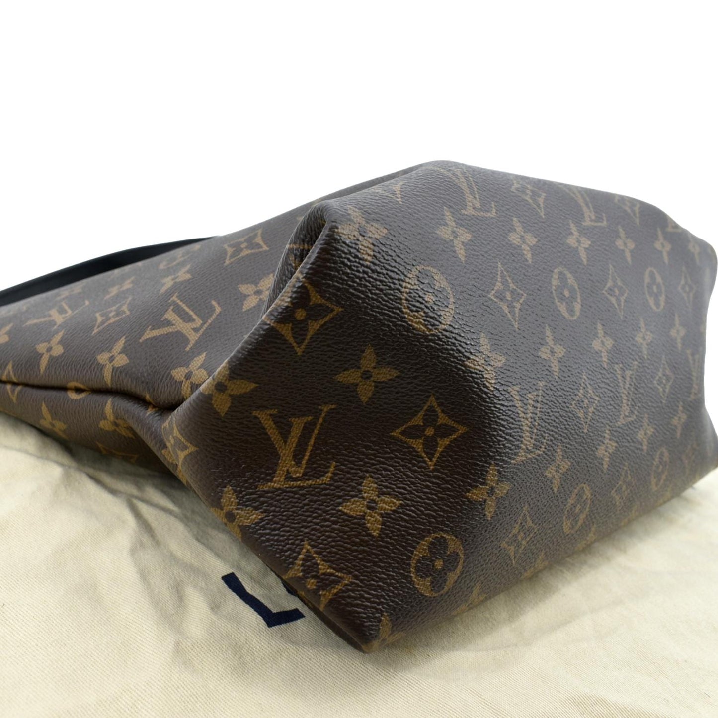 LOUIS VUITTON Flower Zipped MM Monogram Canvas Tote Bag Noir