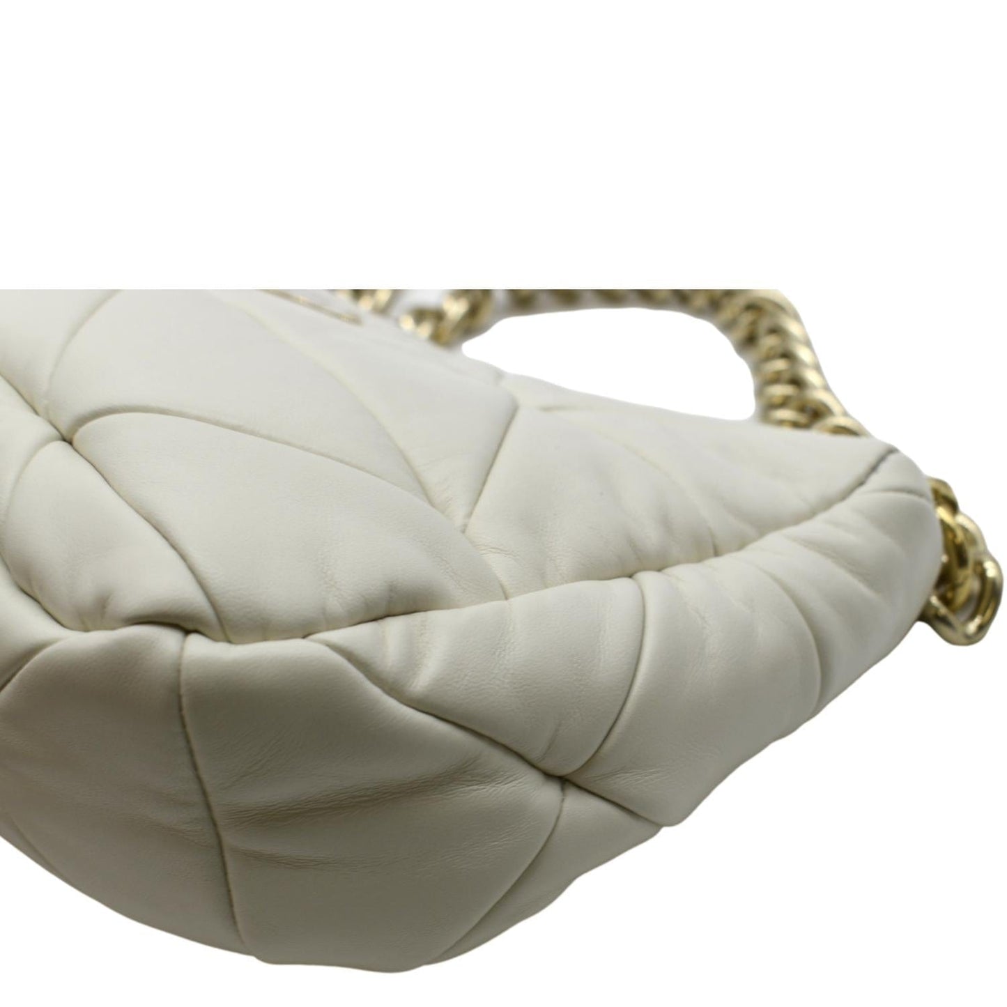 PRADA Patchwork System Nappa Leather Shoulder Bag White