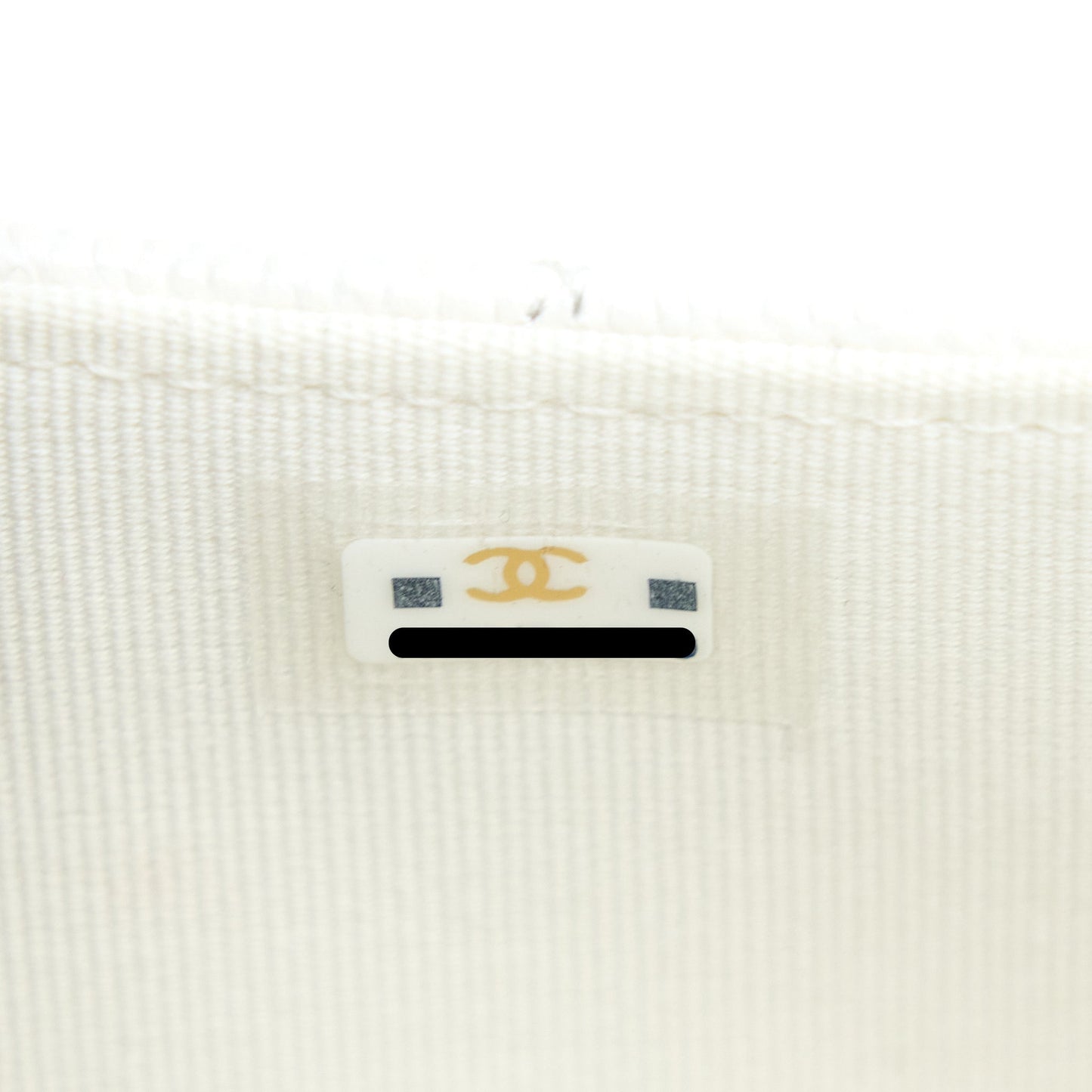 Chanel 23C Coco Love Mini Flap Bag with Chain Caviar White Brushed (Microchip)