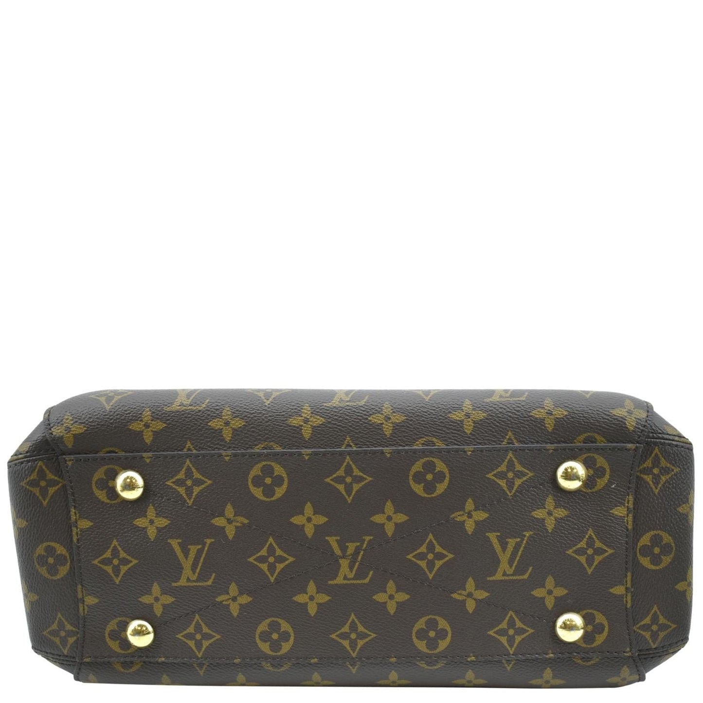 LOUIS VUITTON Montaigne MM Monogram Canvas Shoulder Bag Brown