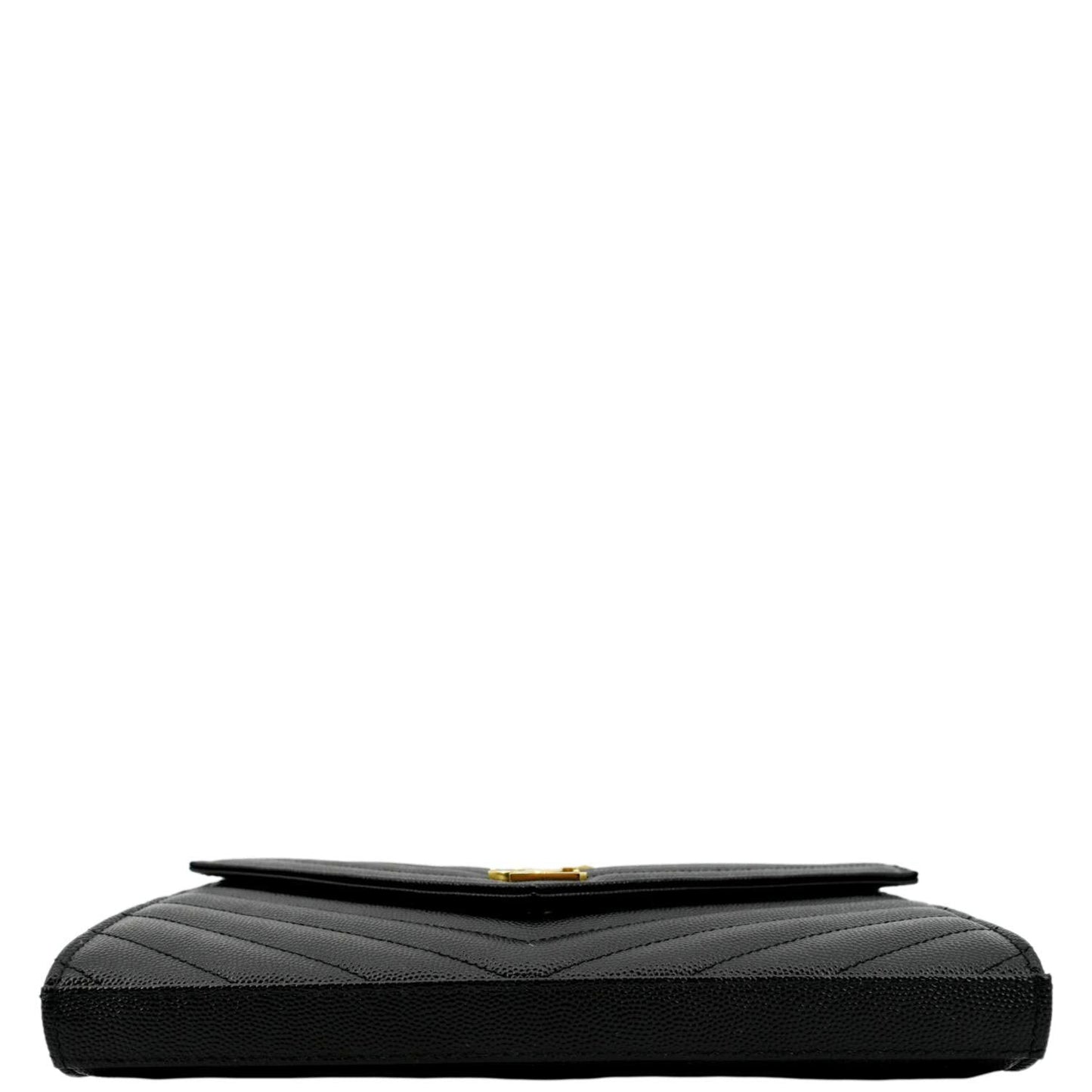 YVES SAINT LAURENT Cassandre Matelasse Chain Wallet Crossbody Bag Black