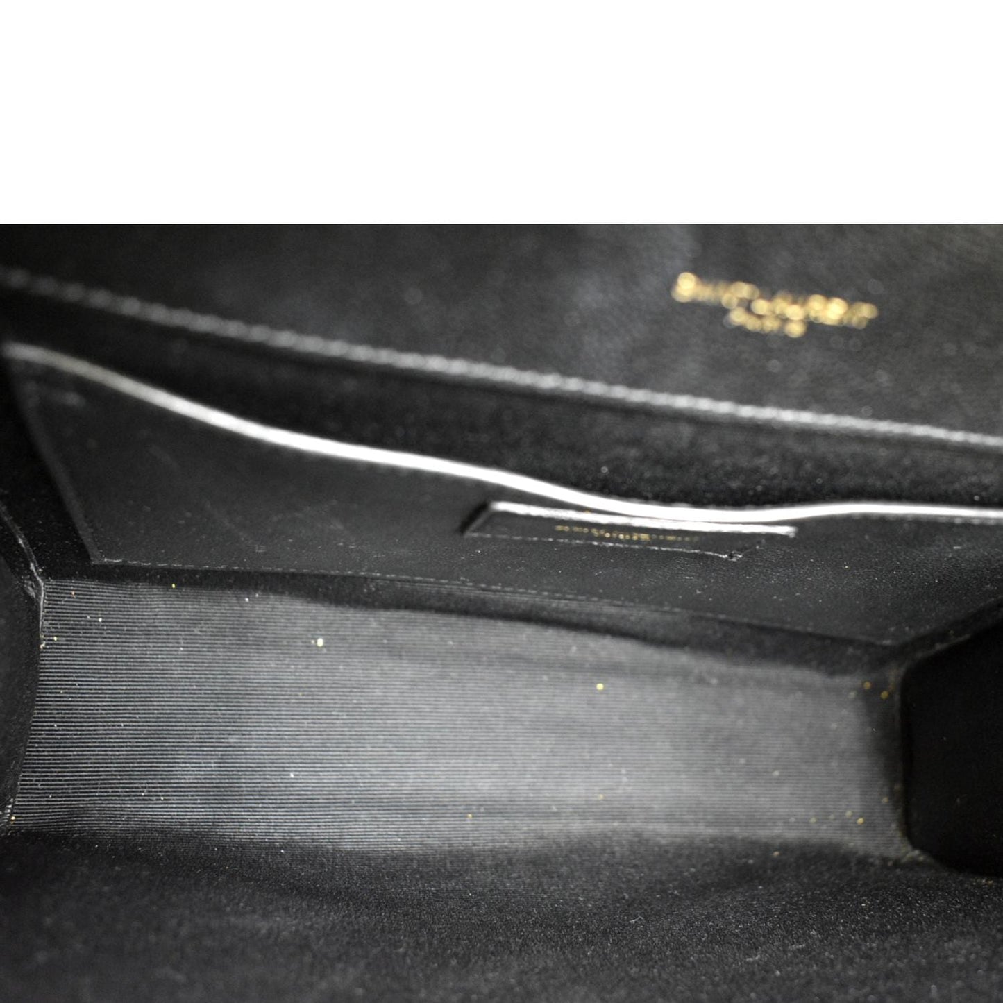 YVES SAINT LAURENT Envelope Medium Matelasse Leather Crossbody Bag Black