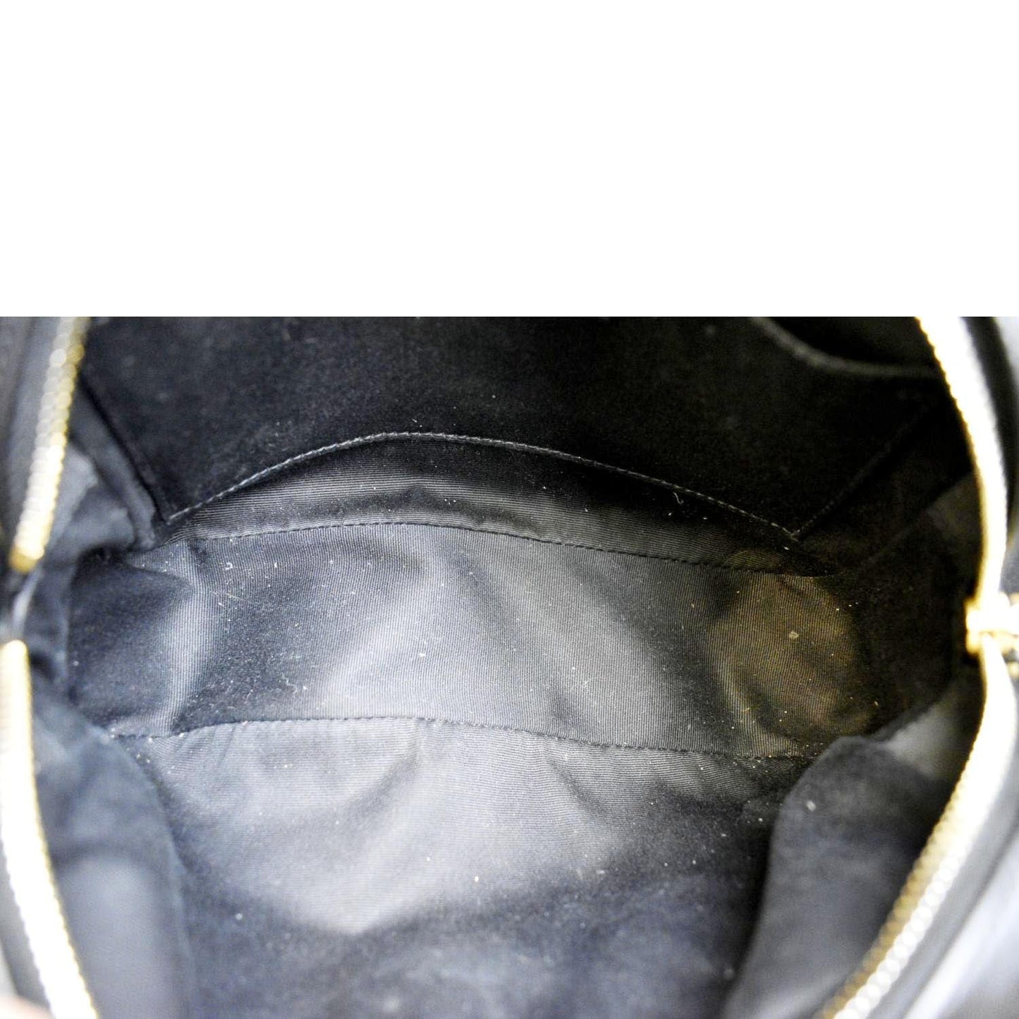 YVES SAINT LAURENT Lou Chevron Leather Camera Crossbody Bag Black