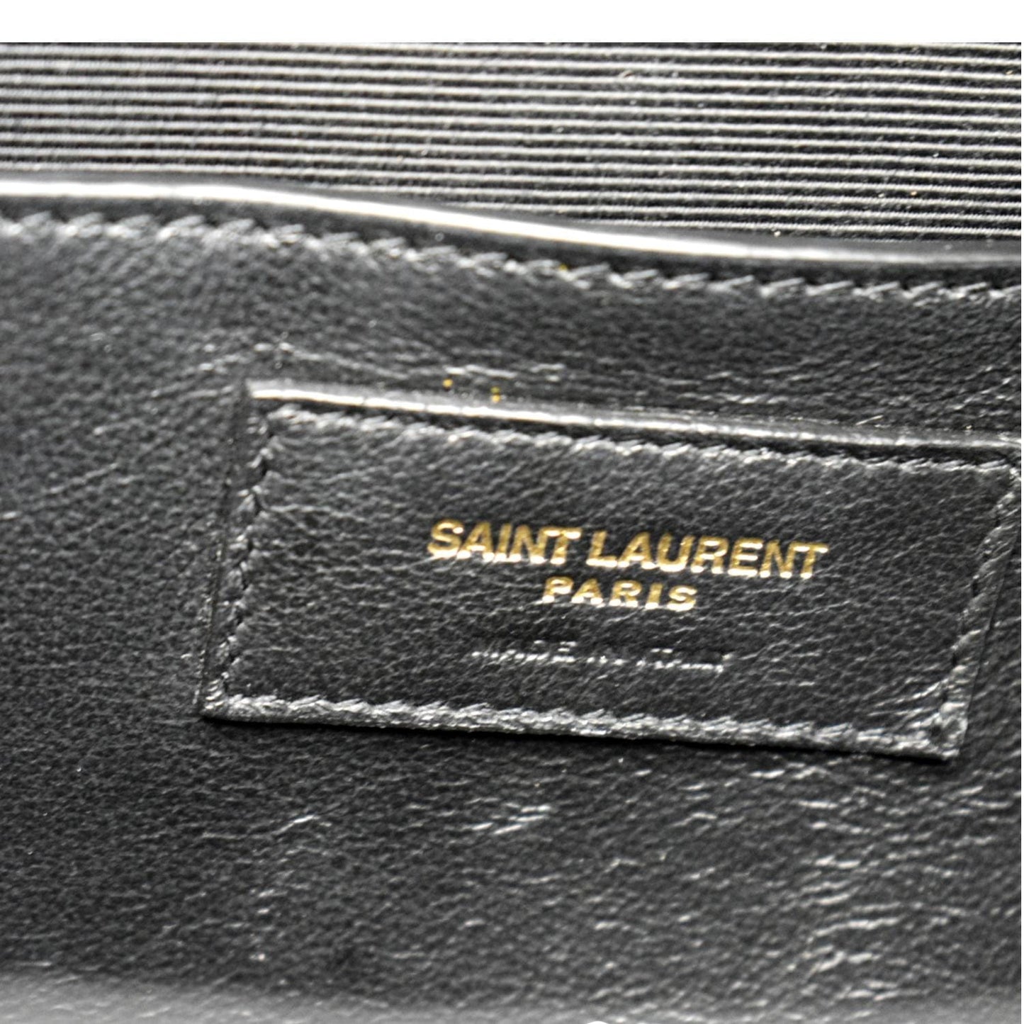 YVES SAINT LAURENT Envelope Medium Matelasse Leather Crossbody Bag Black