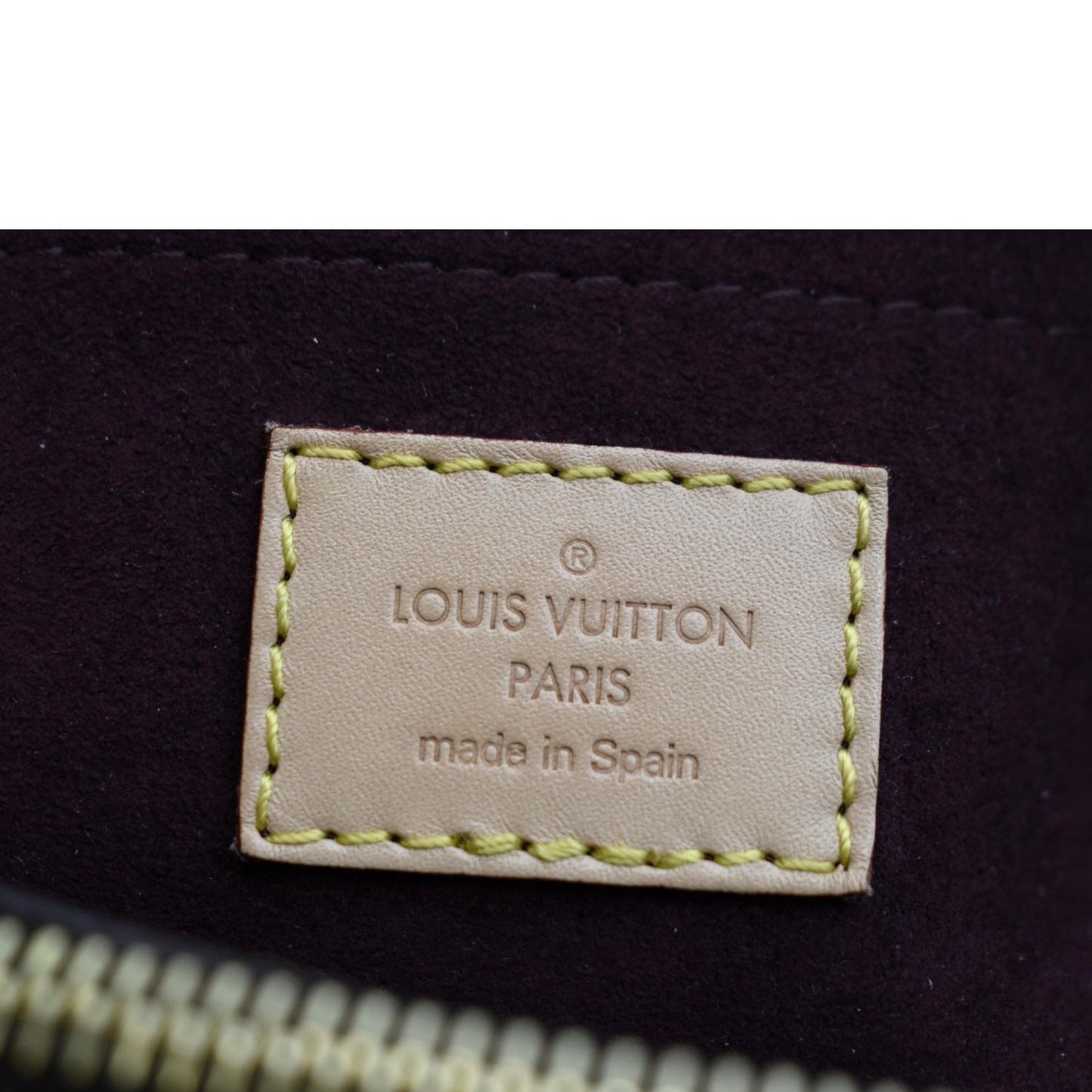 LOUIS VUITTON Montaigne MM Monogram Canvas Shoulder Bag Brown