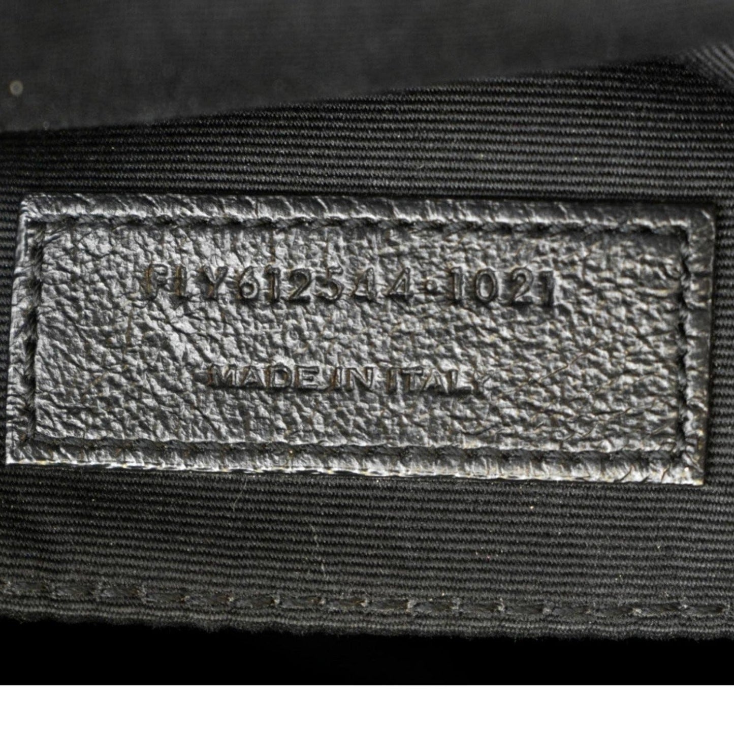 YVES SAINT LAURENT Lou Chevron Leather Camera Crossbody Bag Black