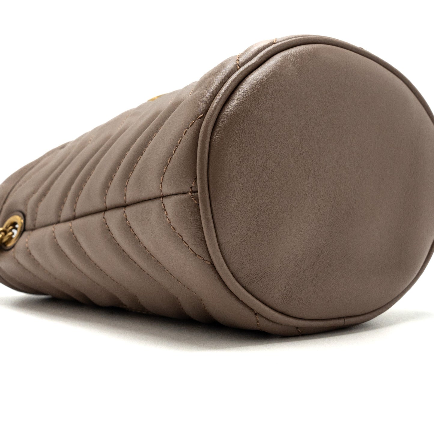 Gucci GG Marmont Mini Bucket Bag Beige
