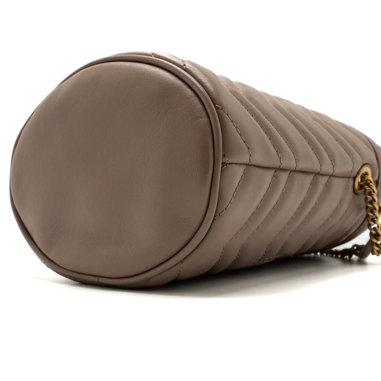 Gucci GG Marmont Mini Bucket Bag Beige