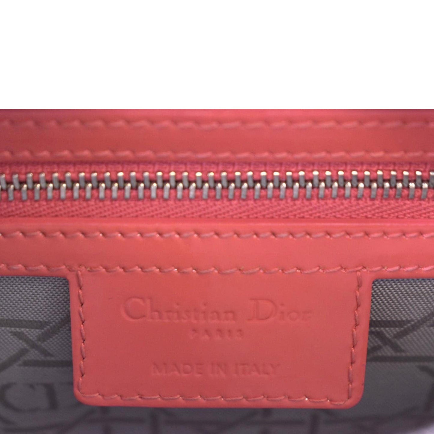 CHRISTIAN DIOR Medium Lady Dior Leather Shoulder Bag Pink