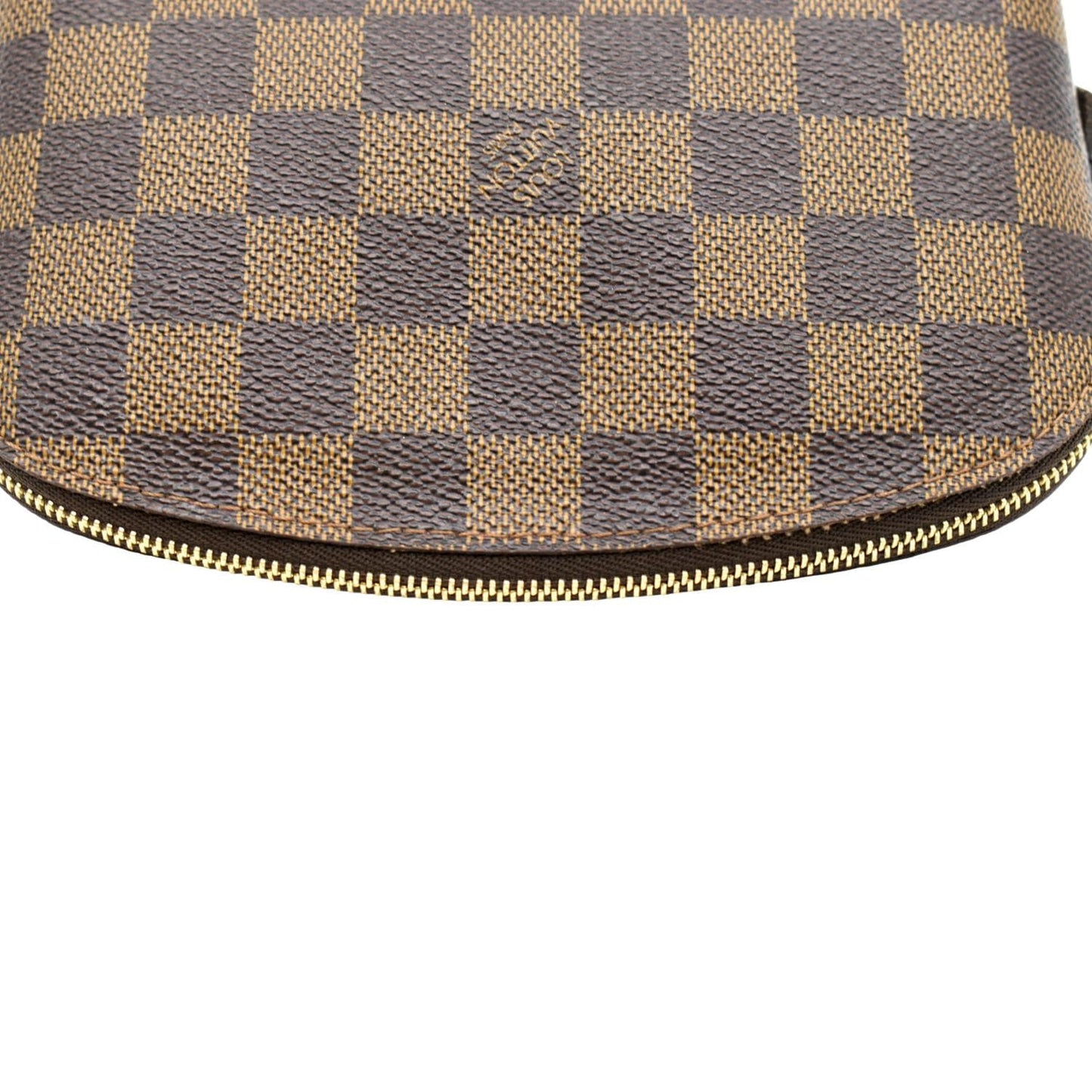 LOUIS VUITTON Damier Ebene Cosmetic Pouch Brown