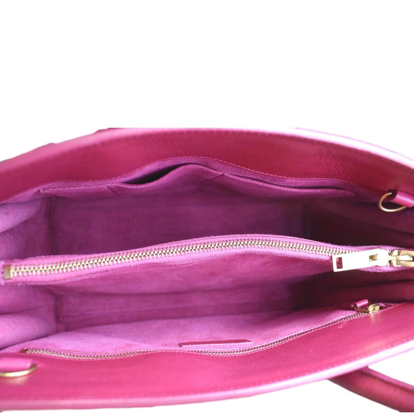 YVES SAINT LAURENT Sac de Jour Leather Satchel Shoulder Bag Pink