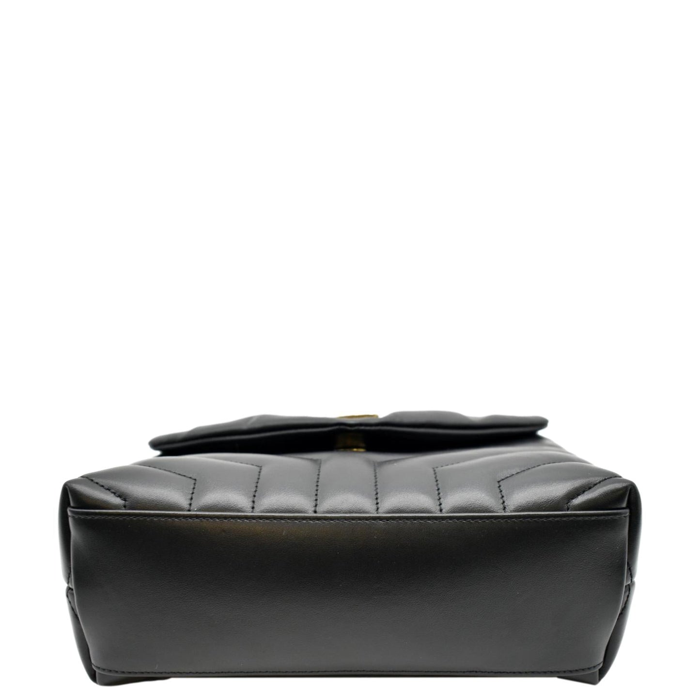 YVES SAINT LAURENT Loulou Small Matelasse Leather Chain Shoulder Bag Black