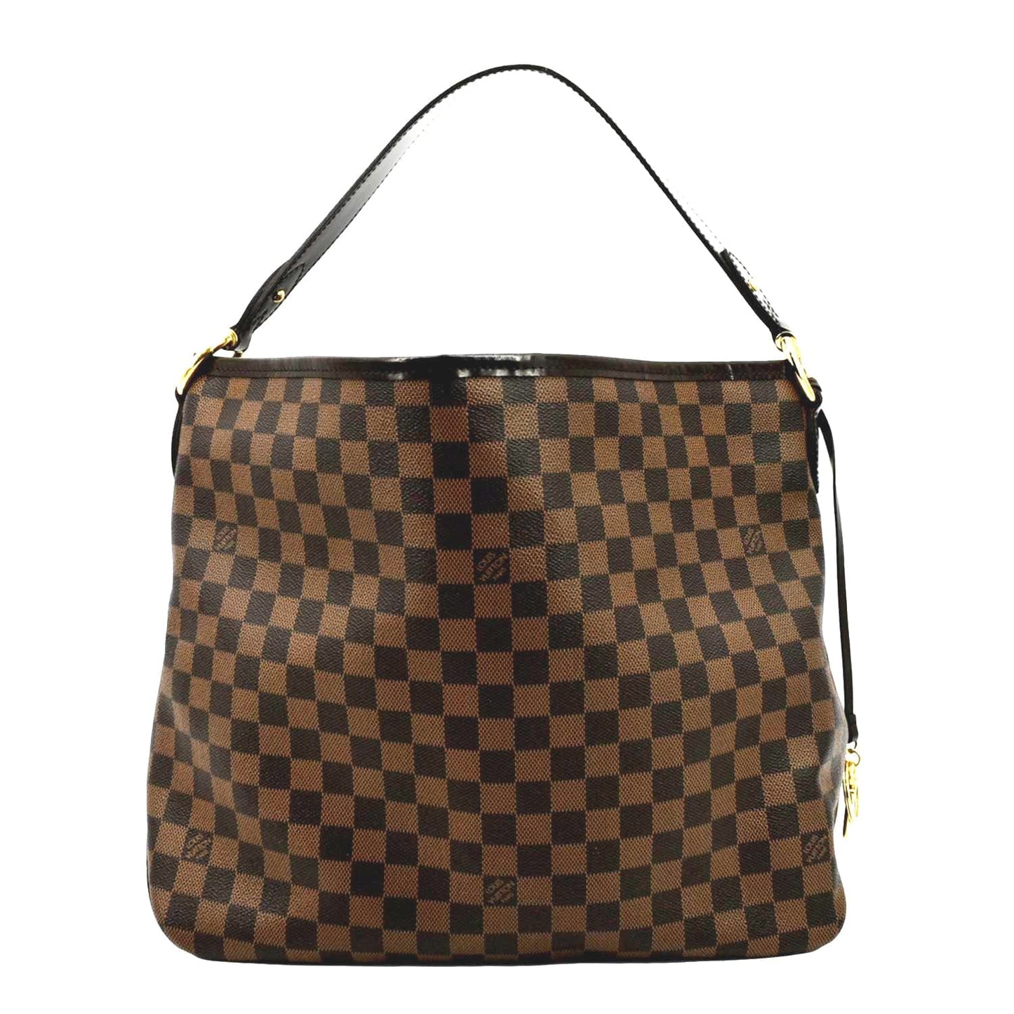 LOUIS VUITTON Delightful MM Damier Ebene Hobo Bag Brown