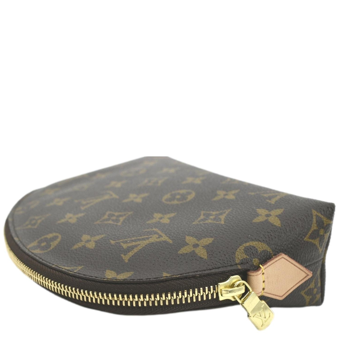 LOUIS VUITTON Monogram Canvas Cosmetic Pouch Brown