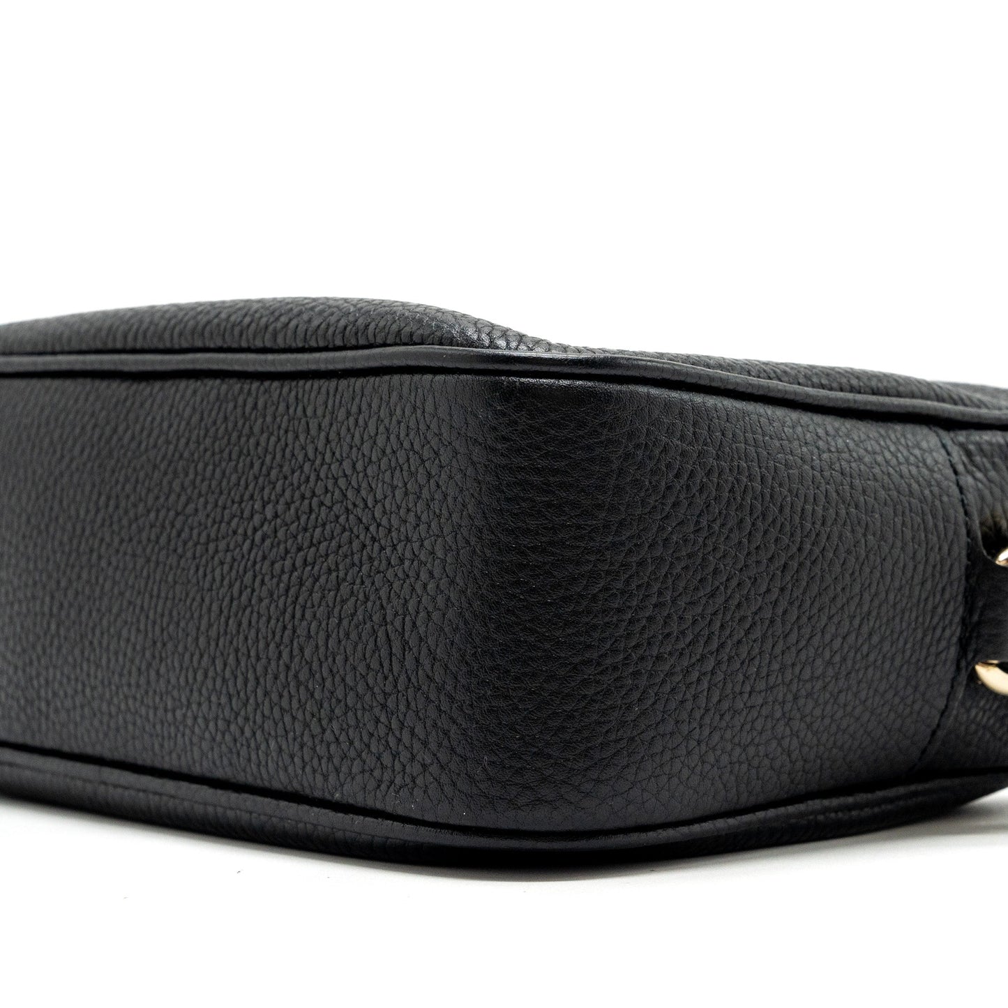 Gucci soho disco camera bag grained calfskin black