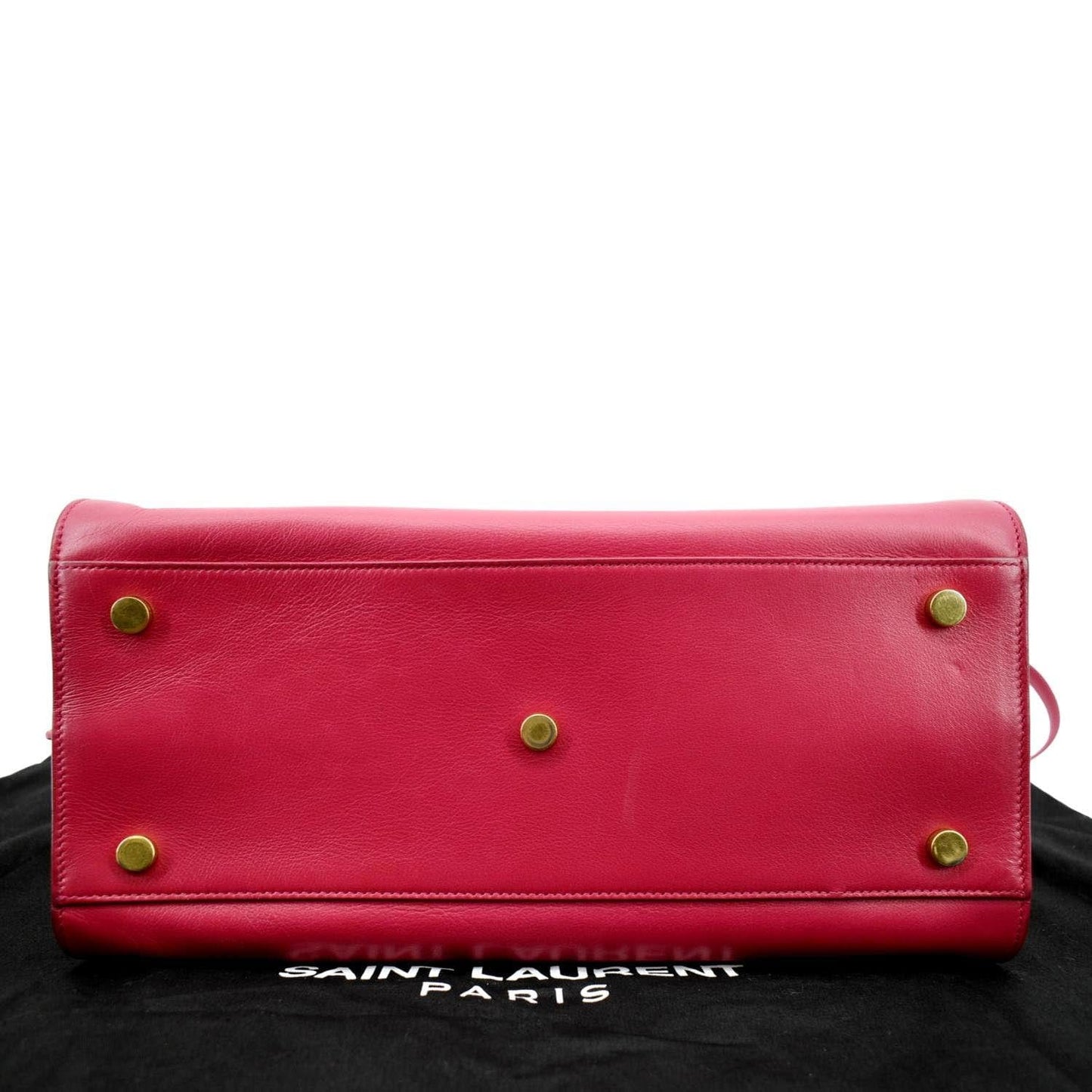 YVES SAINT LAURENT Sac de Jour Leather Satchel Shoulder Bag Pink