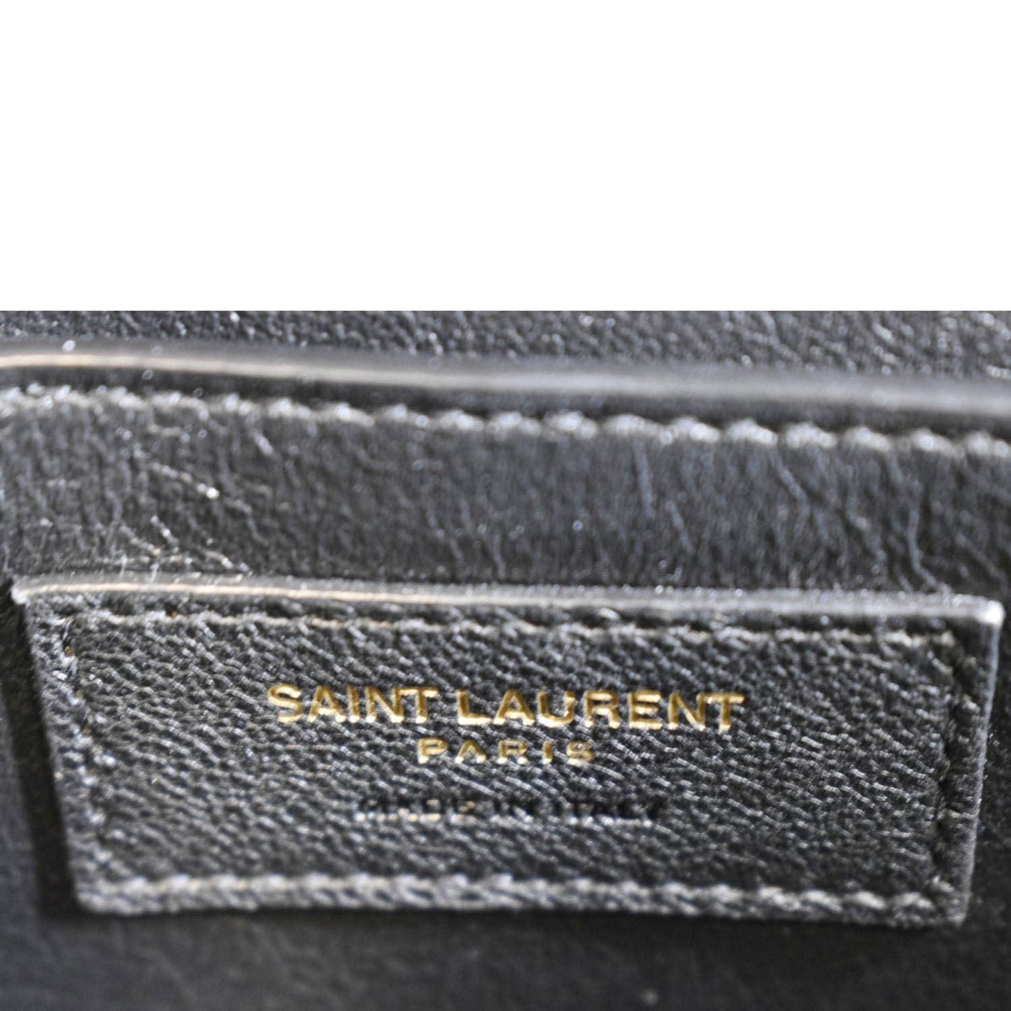 YVES SAINT LAURENT Cassandra Top Handle Leather Shoulder Bag Green