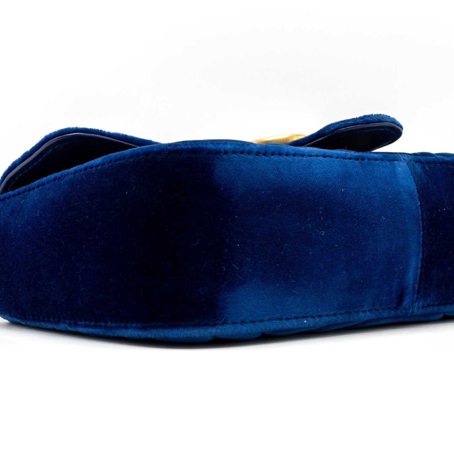 Gucci small GG Marmont bag Velvet blue