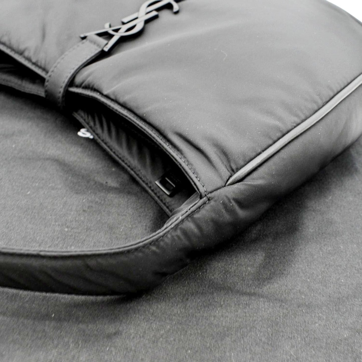 YVES SAINT LAURENT Le 5 A 7 Re-Nylon Crossbody Bag Black