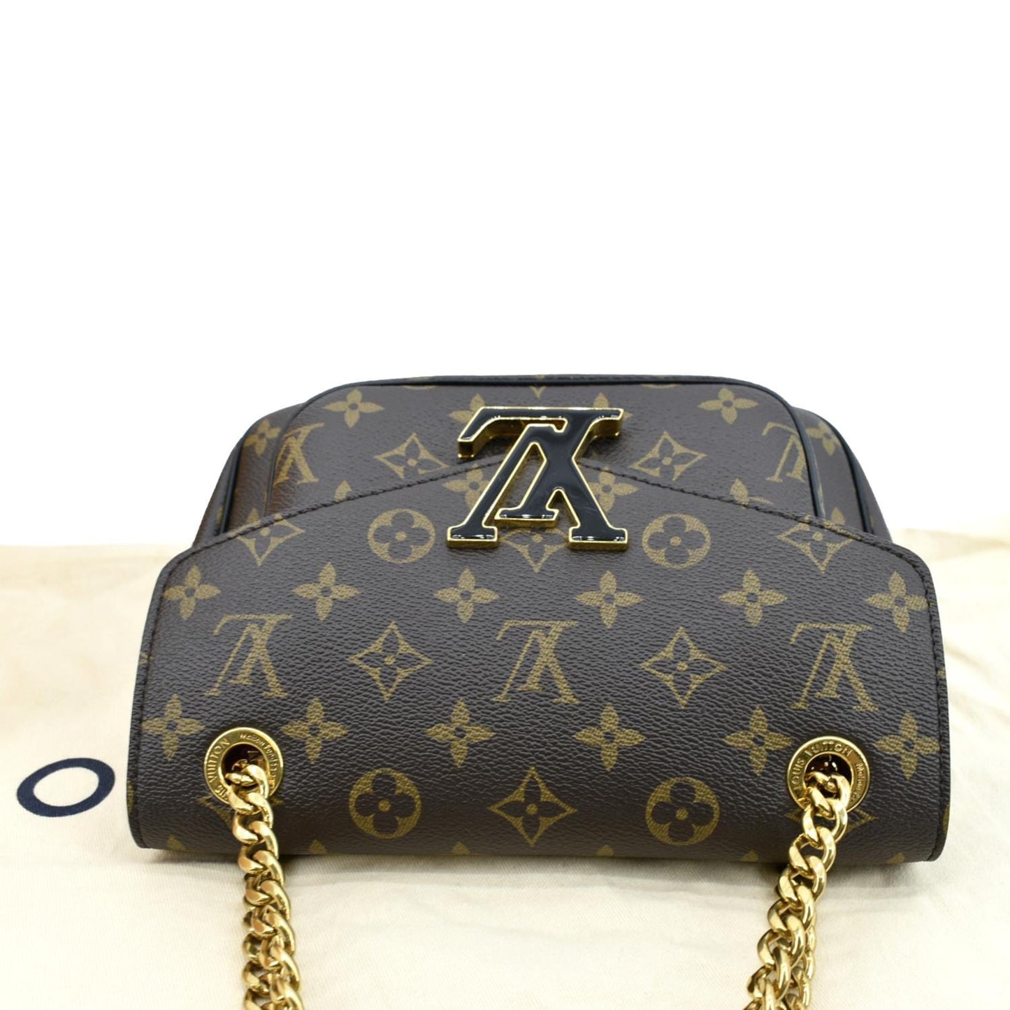 LOUIS VUITTON Passy NM Monogram Canvas Shoulder Bag Brown