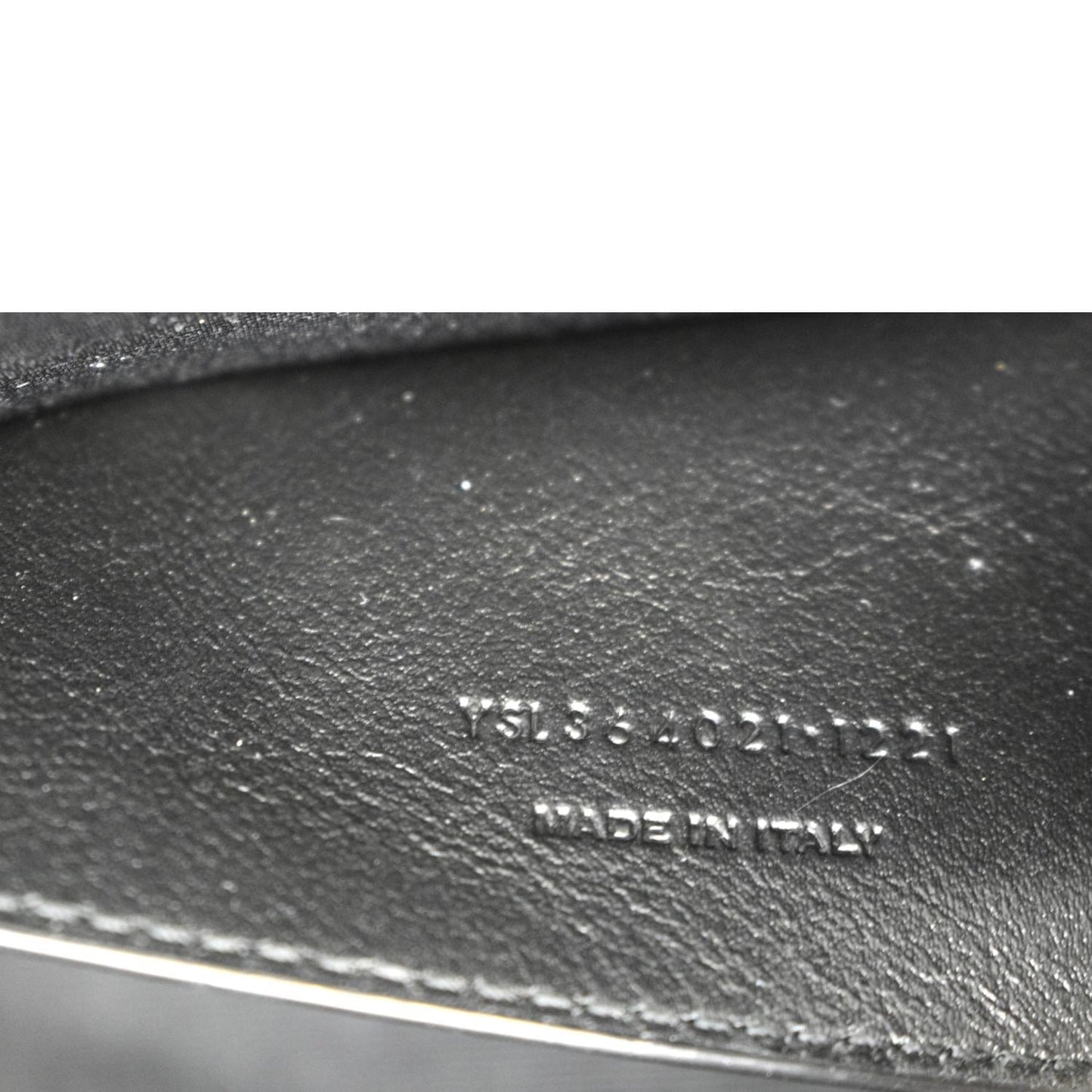 YVES SAINT LAURENT Kate Grain De Poudre Leather Shoulder Bag Ivory