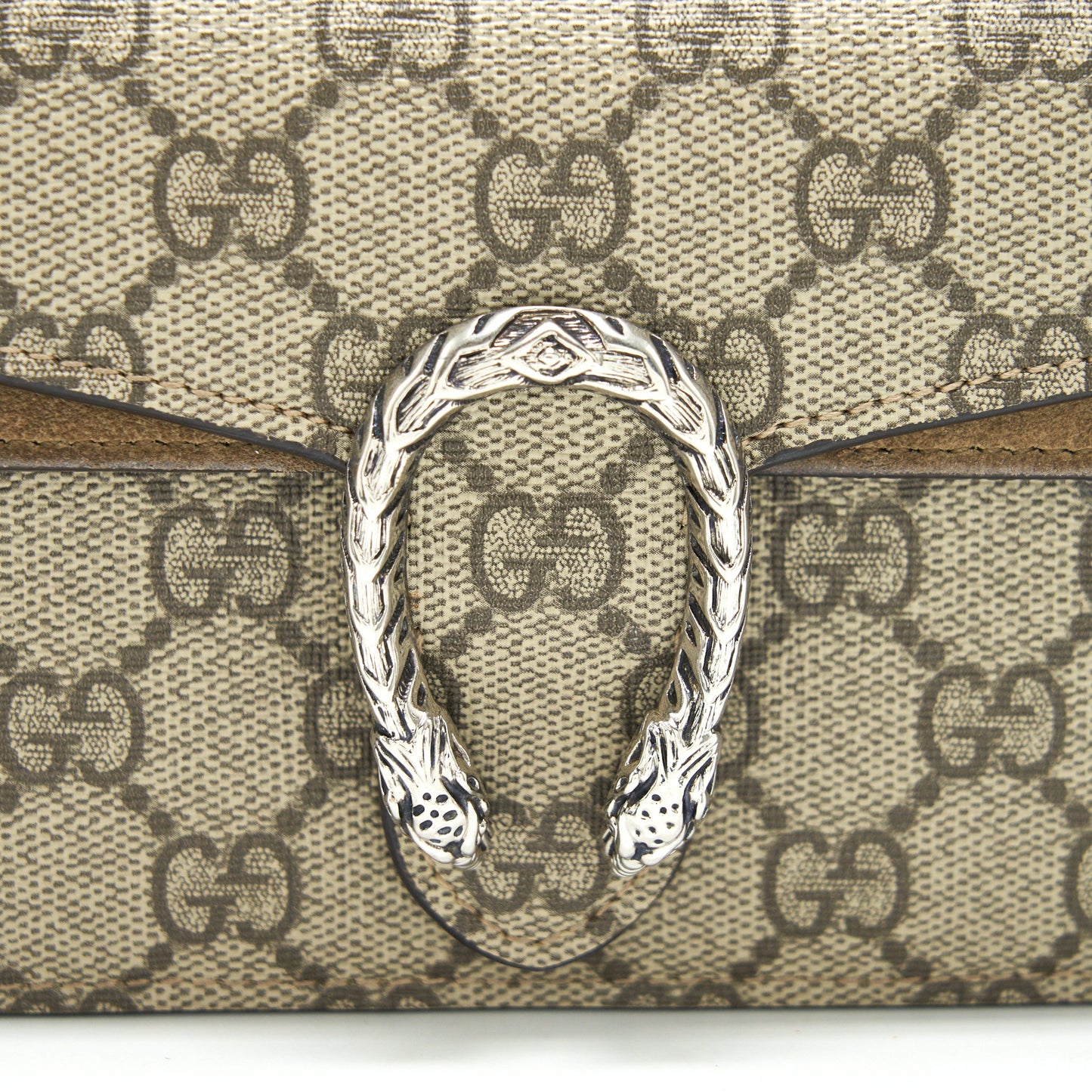 GUCCI DIONYSUS GG SUPREME SUPER MINI BAG BEIGE