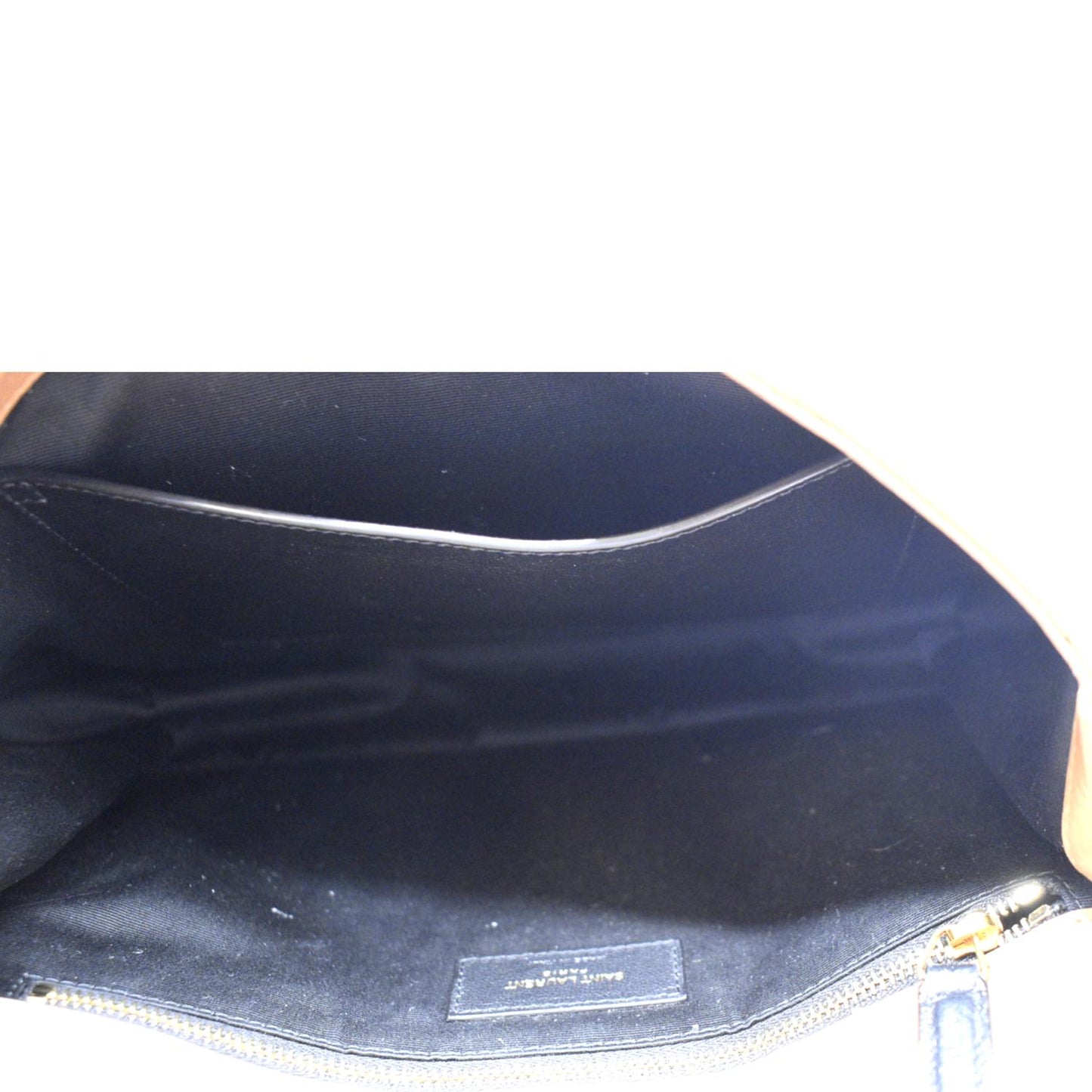 YVES SAINT LAURENT Niki Medium Leather Crossbody Bag Dark Brown