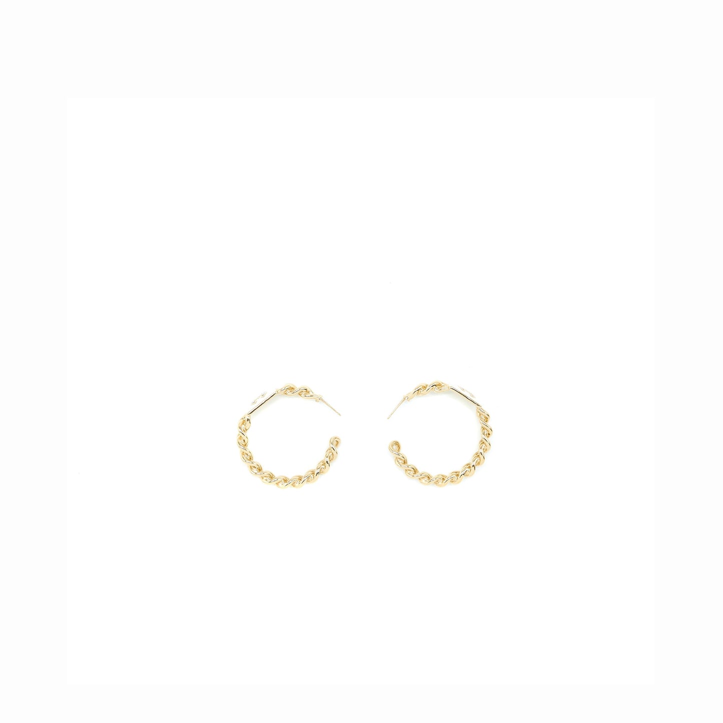 Chanel Giant CC Earring with Enamel Square CC Black/White Light Gold Tone
