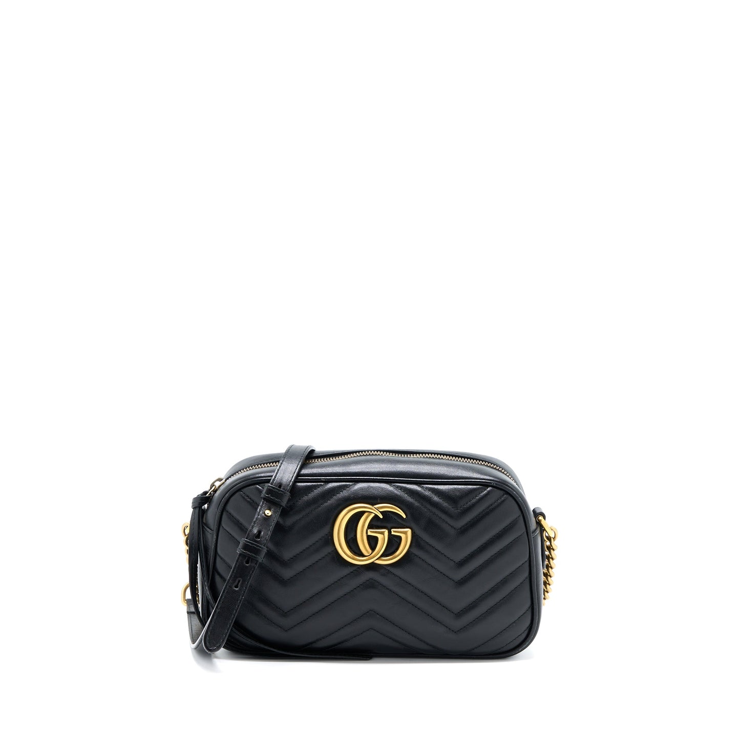 Gucci Small Marmont Matelasse Calfskin Black