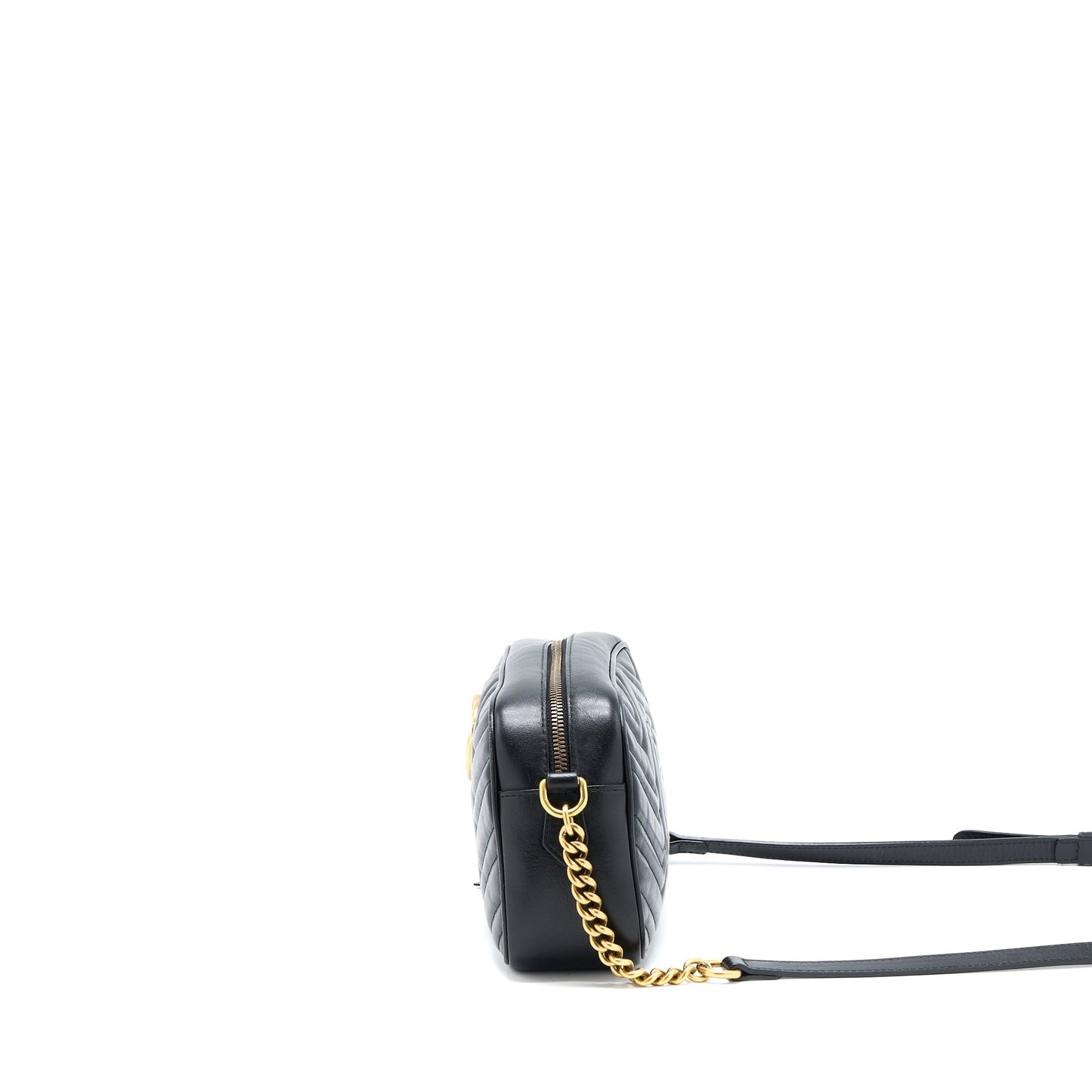 Gucci Small Marmont Matelasse Calfskin Black