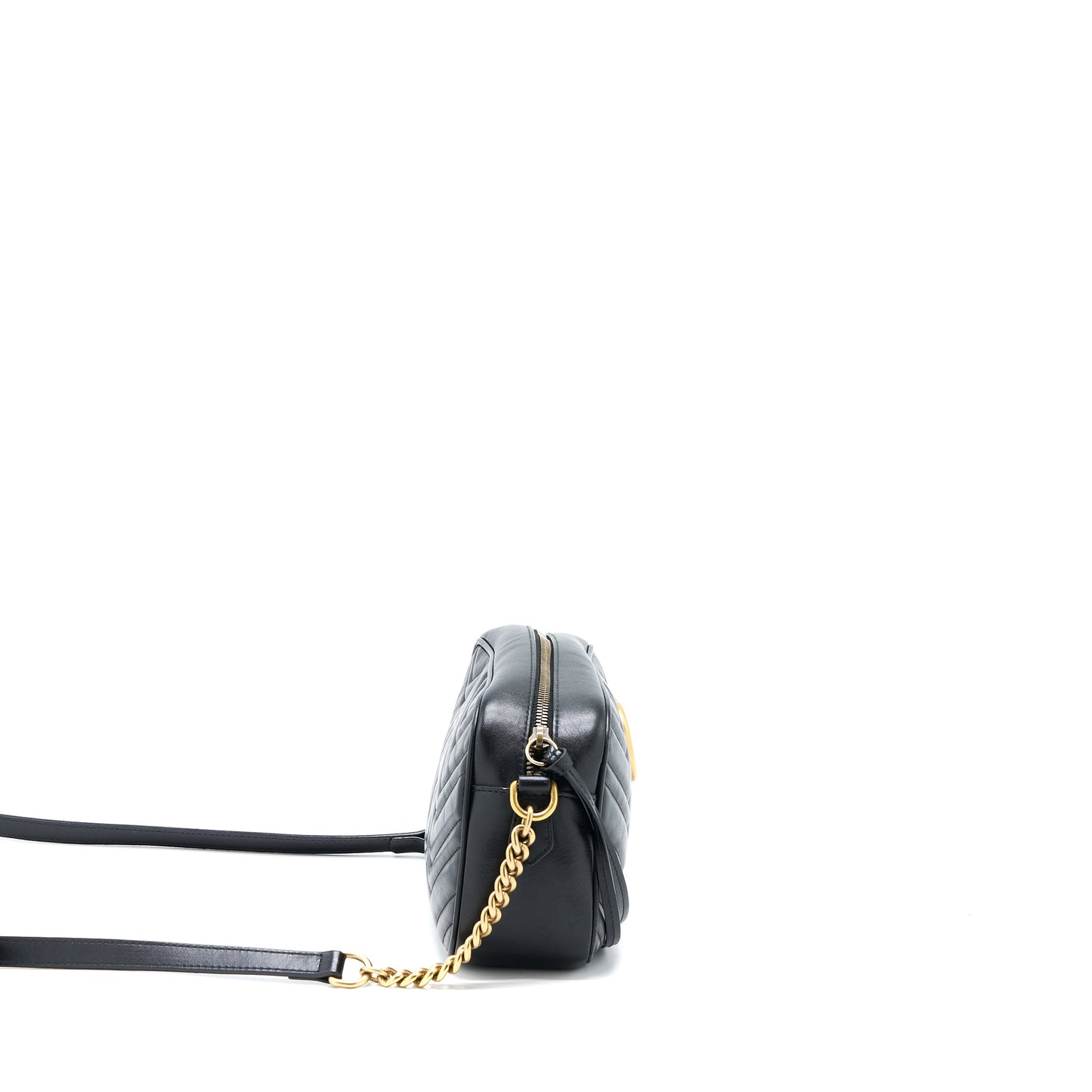 Gucci Small Marmont Matelasse Calfskin Black