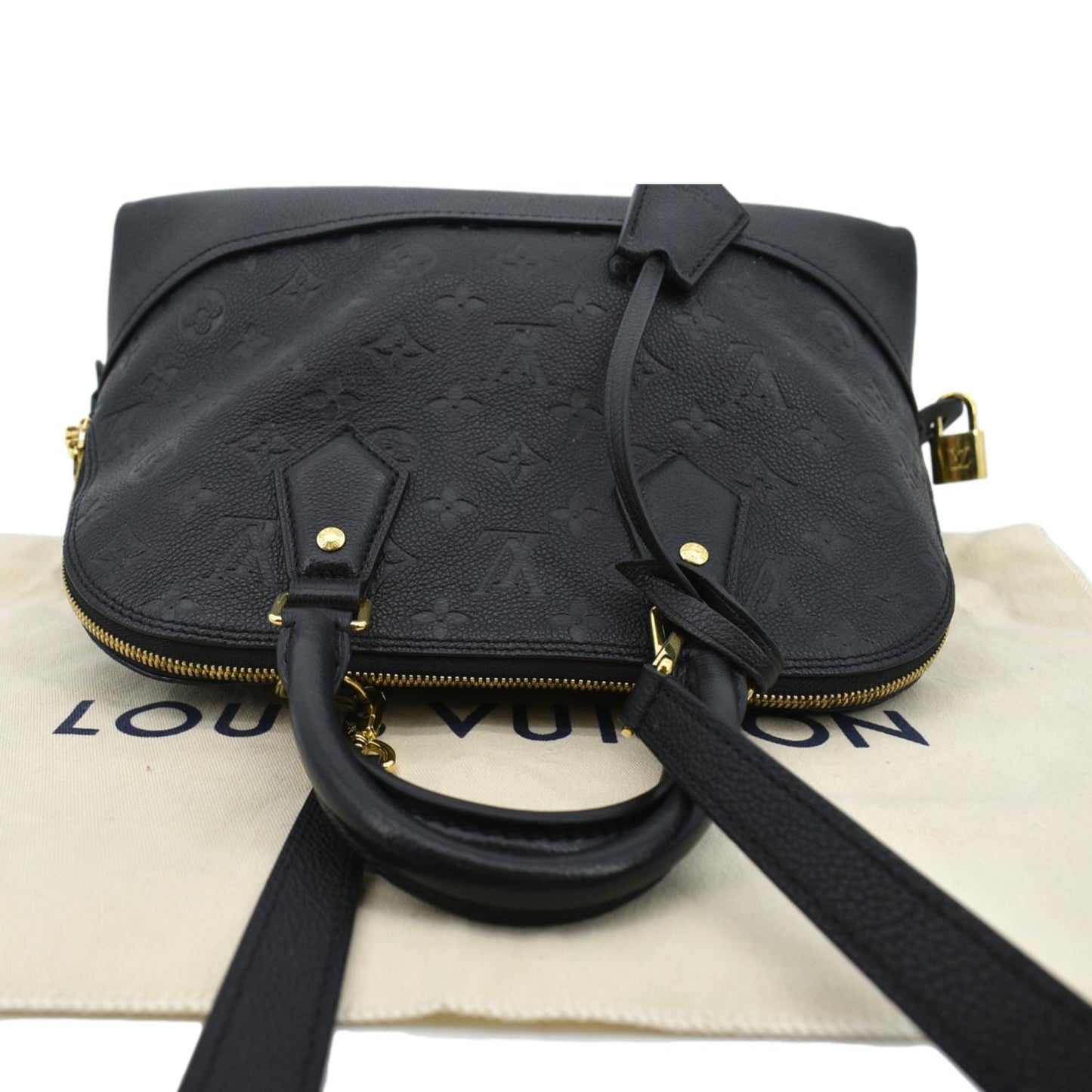 LOUIS VUITTON Neo Alma PM Monogram Empreinte Shoulder Bag Black