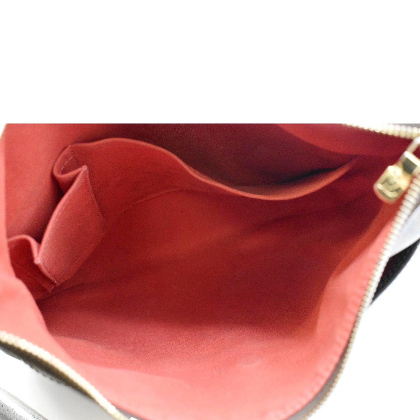 LOUIS VUITTON Bloomsbury PM Damier Ebene Crossbody Bag Brown