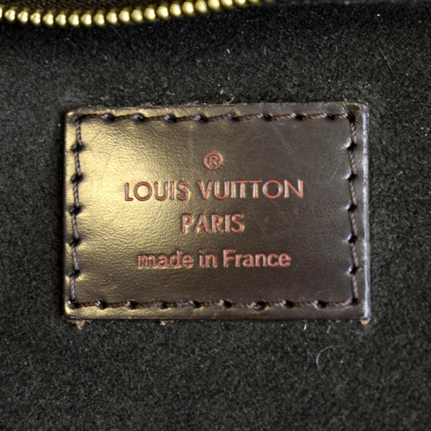 LOUIS VUITTON Portobello PM Damier Ebene Shoulder Bag Brown