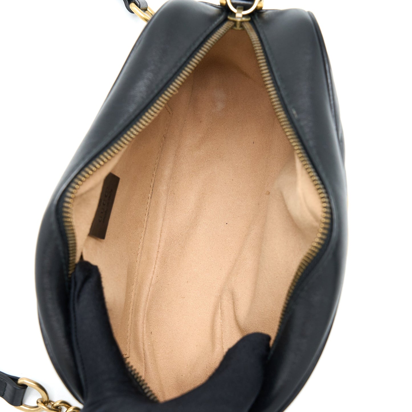 Gucci Small Marmont Matelasse Calfskin Black