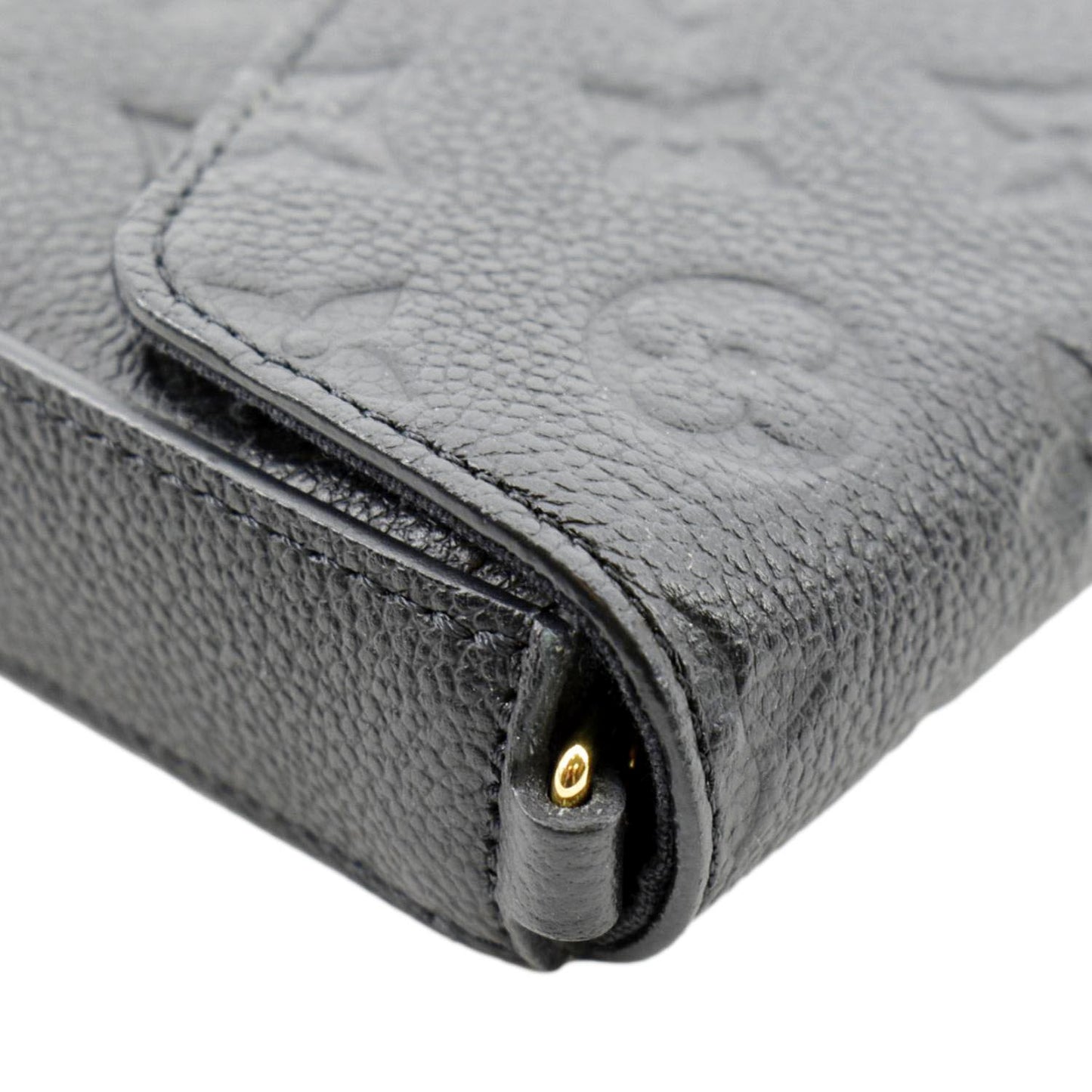 LOUIS VUITTON Felicie Monogram Empreinte Pochette Crossbody Bag Black