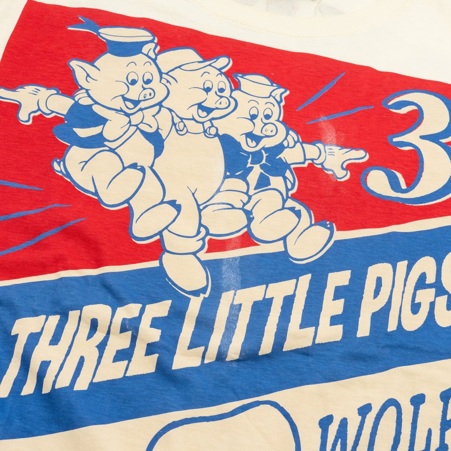 Gucci Size XS �Whale Three Little Pigs� Print T-shirt White/Multicolour