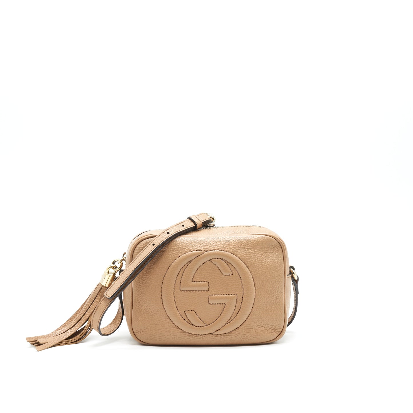 GUCCI DISCO CAMERA BAG IN BEIGE