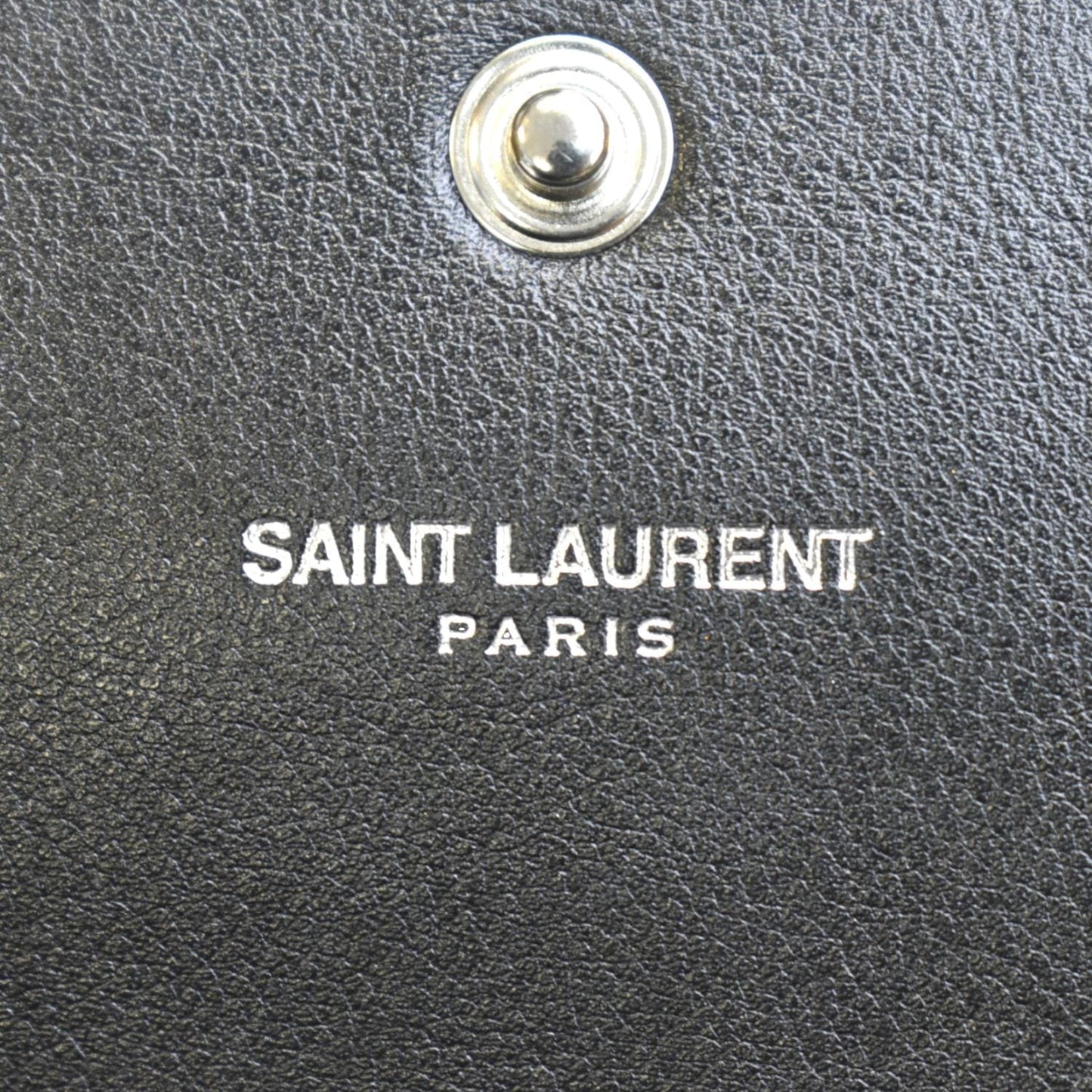 YVES SAINT LAURENT Kate Heart Studded Leather Shoulder Bag Black