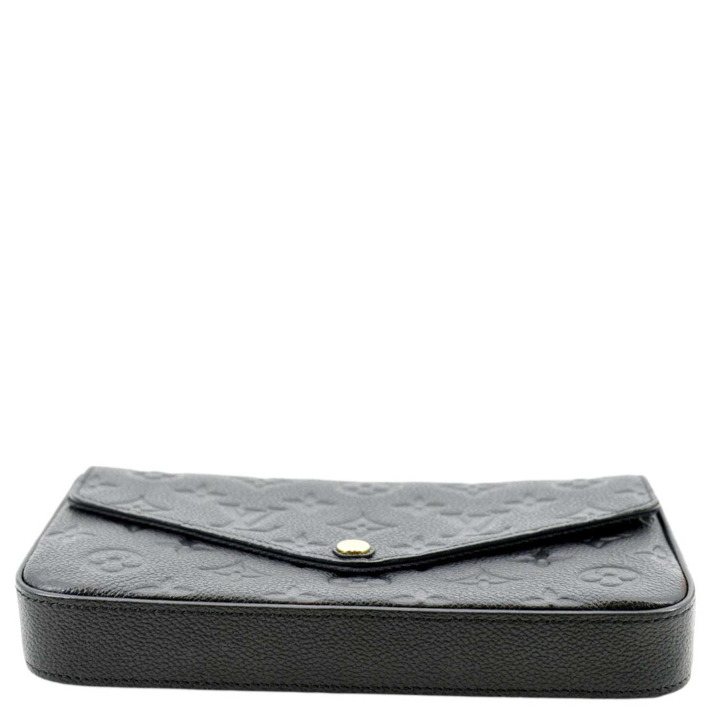 LOUIS VUITTON Felicie Monogram Empreinte Pochette Crossbody Bag Black
