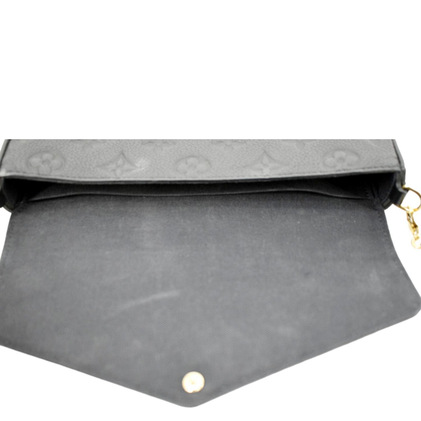 LOUIS VUITTON Felicie Monogram Empreinte Pochette Crossbody Bag Black
