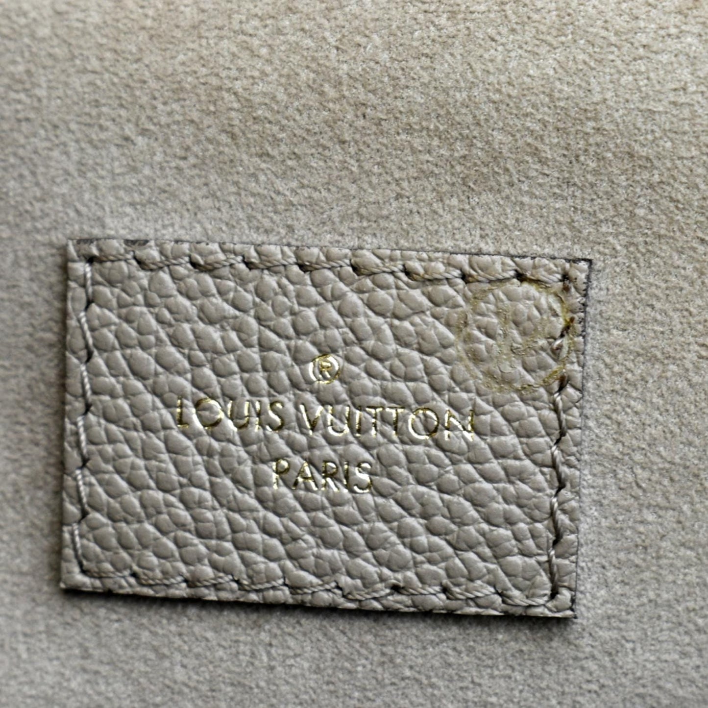 LOUIS VUITTON Grand Palais Monogram Empreinte Leather Shoulder Bag Tourterelle
