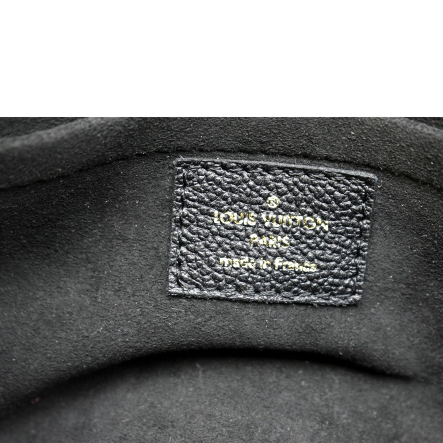 LOUIS VUITTON Vavin BB Monogram Empreinte Leather Shoulder Bag Black