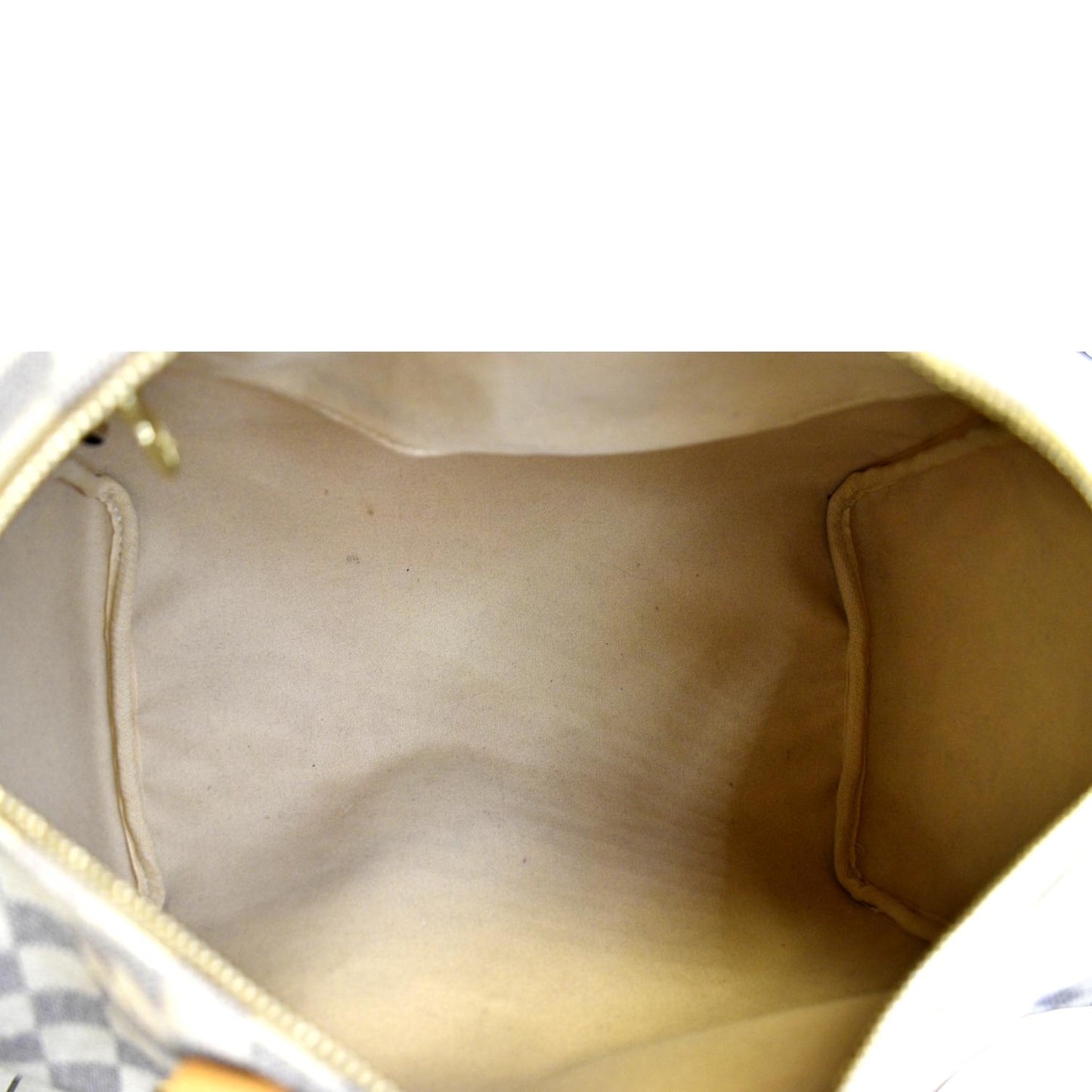 LOUIS VUITTON Speedy 30 Damier Azur Satchel Bag White