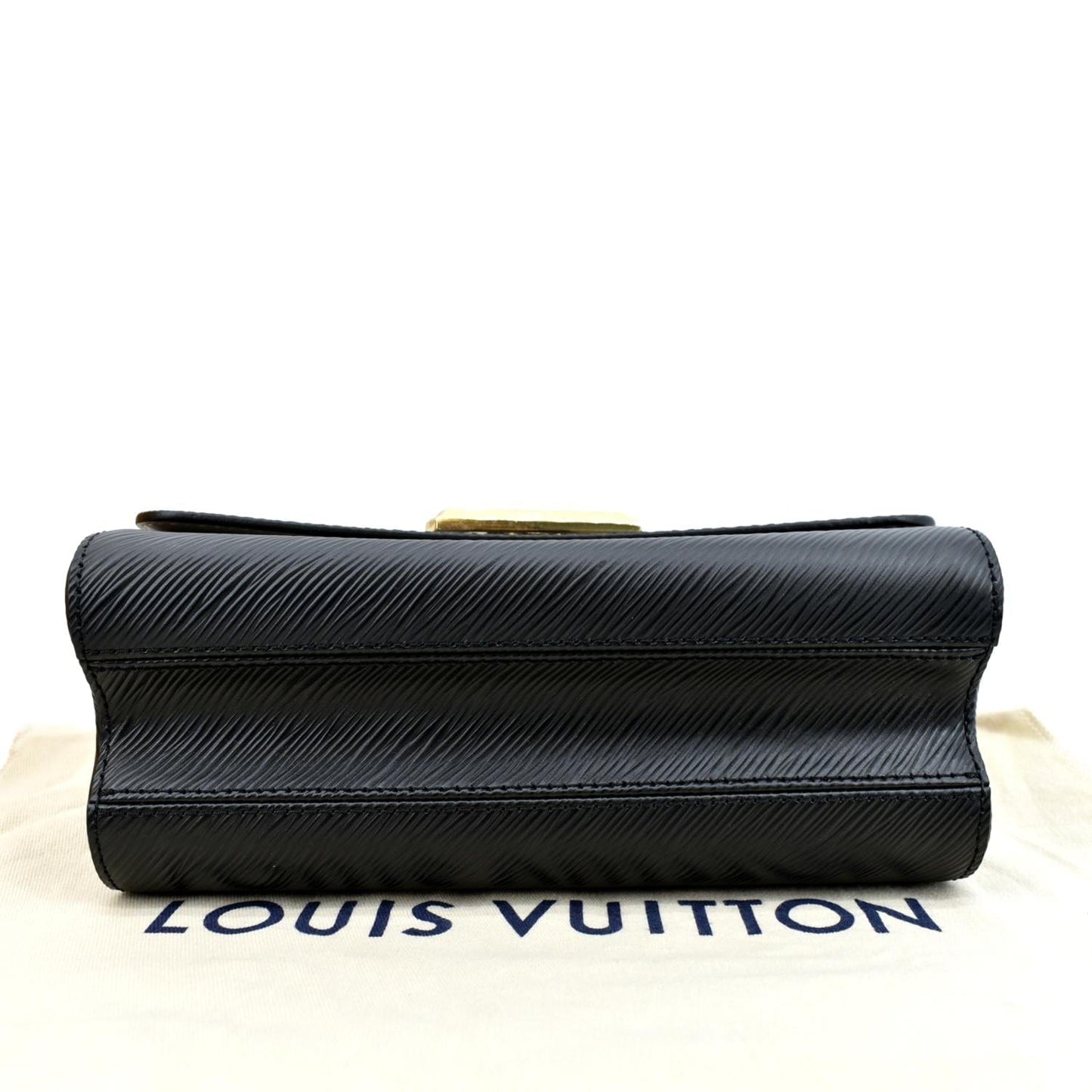 LOUIS VUITTON LV Twist MM Epi Leather Shoulder Bag Black